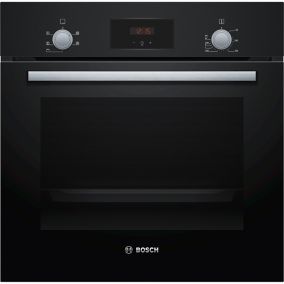 Bosch HHF113BA0B Built-in Single Multifunction Oven - Black