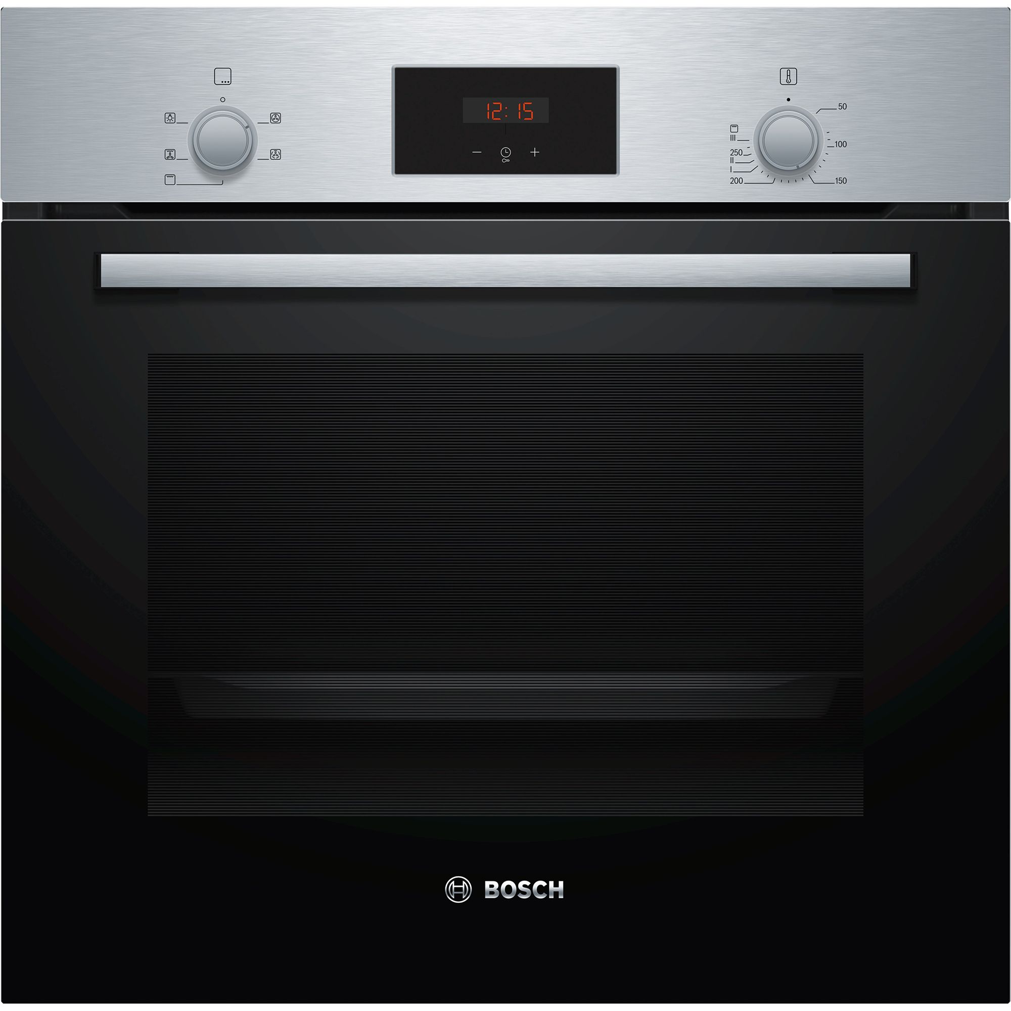 Bosch HHF113BR0B Built-in Single Multifunction Oven - Stainless steel effect