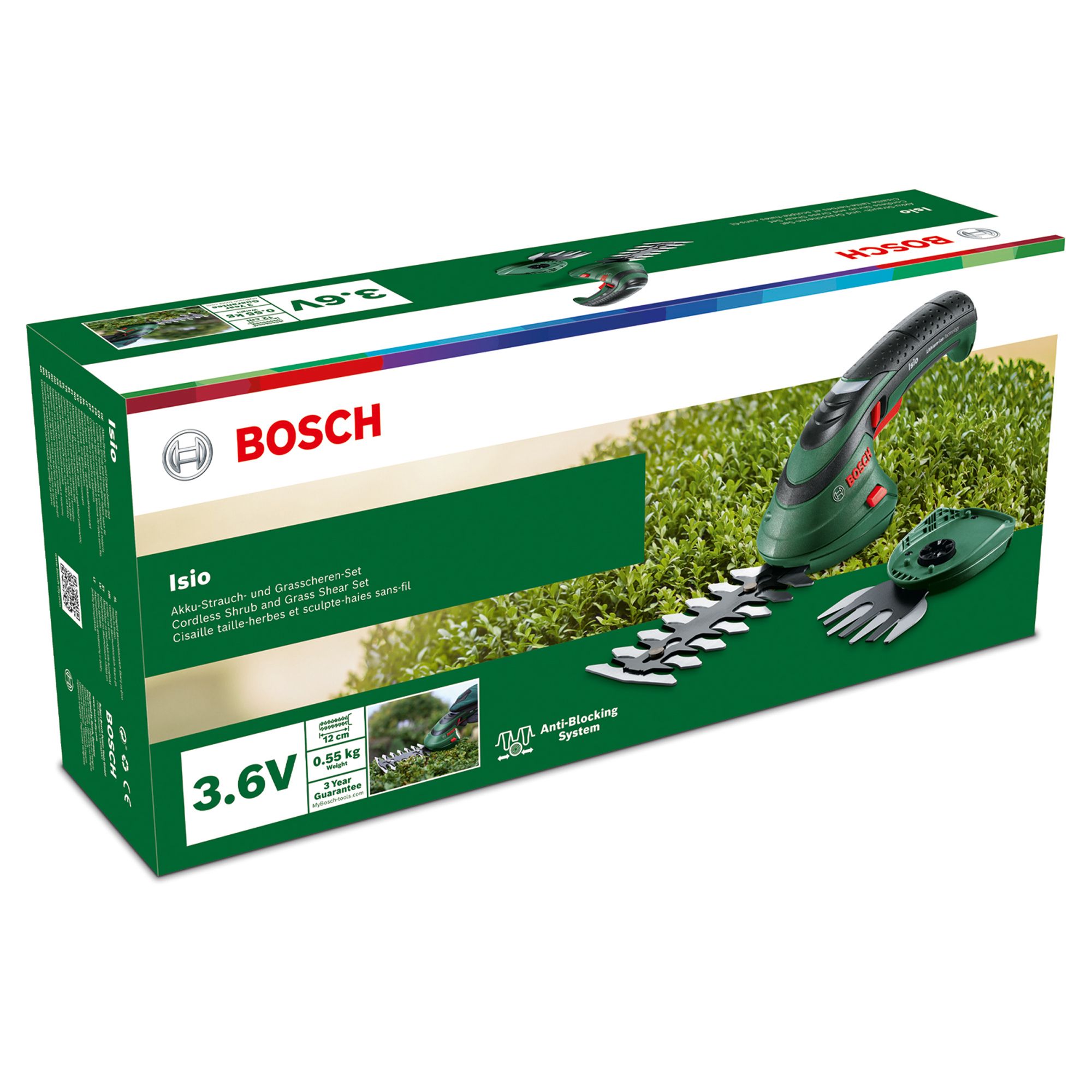 Bosch ISIO 3 Cordless 120mm 3.6V Shrub grass shear