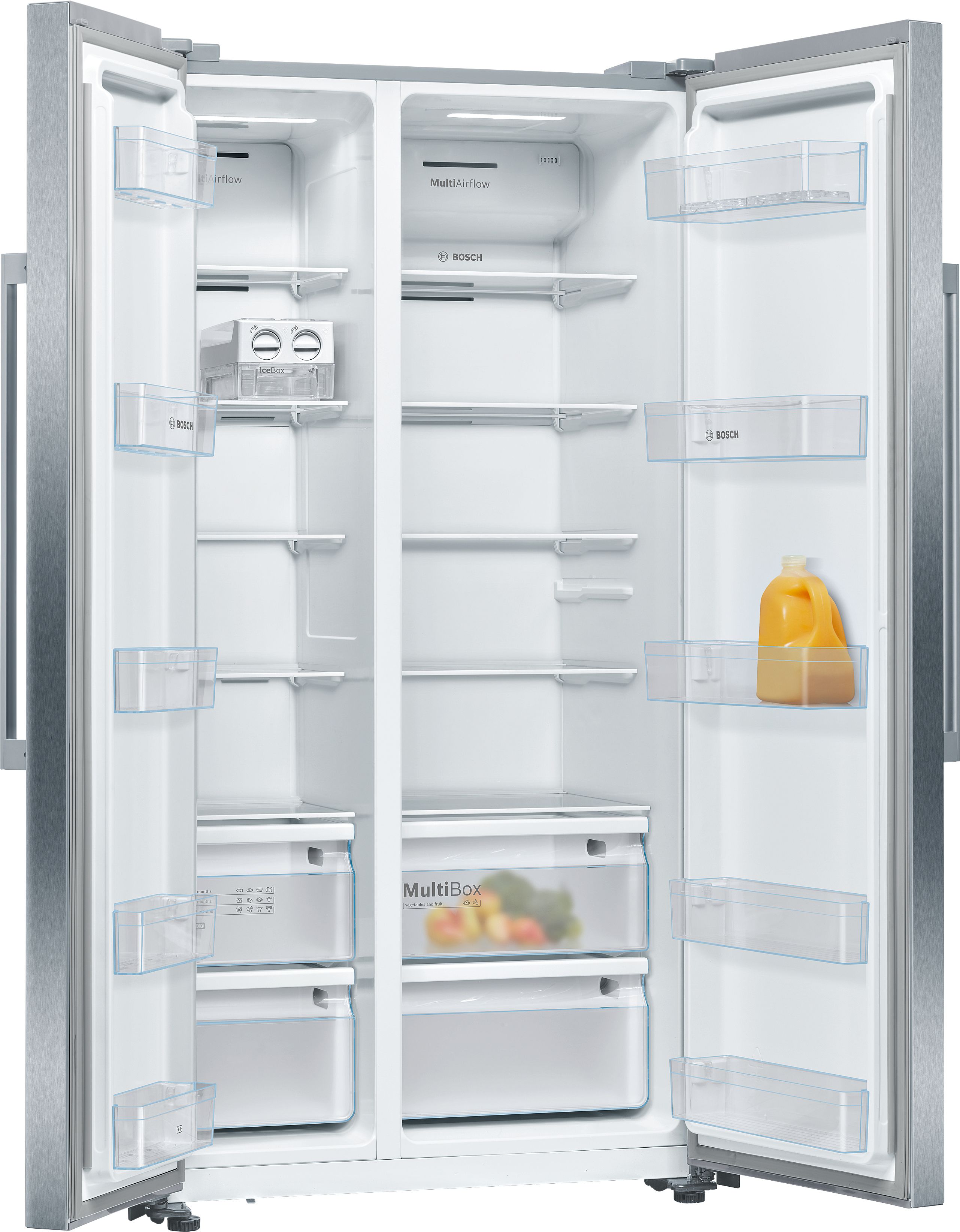 Bosch KAN93VIFPG American style Freestanding Frost free Fridge freezer - Stainless steel effect