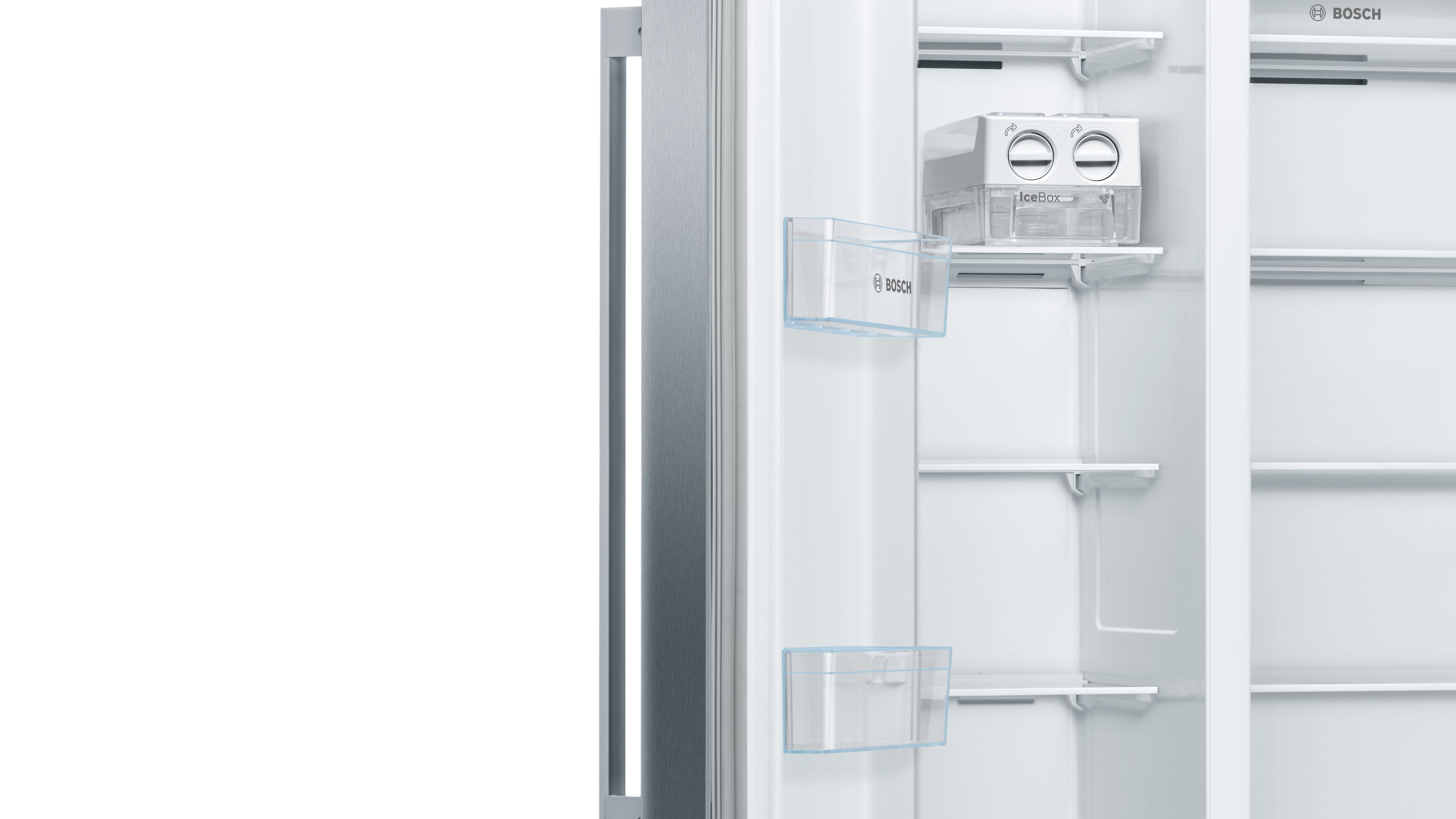 Bosch KAN93VIFPG American style Freestanding Frost free Fridge freezer - Stainless steel effect