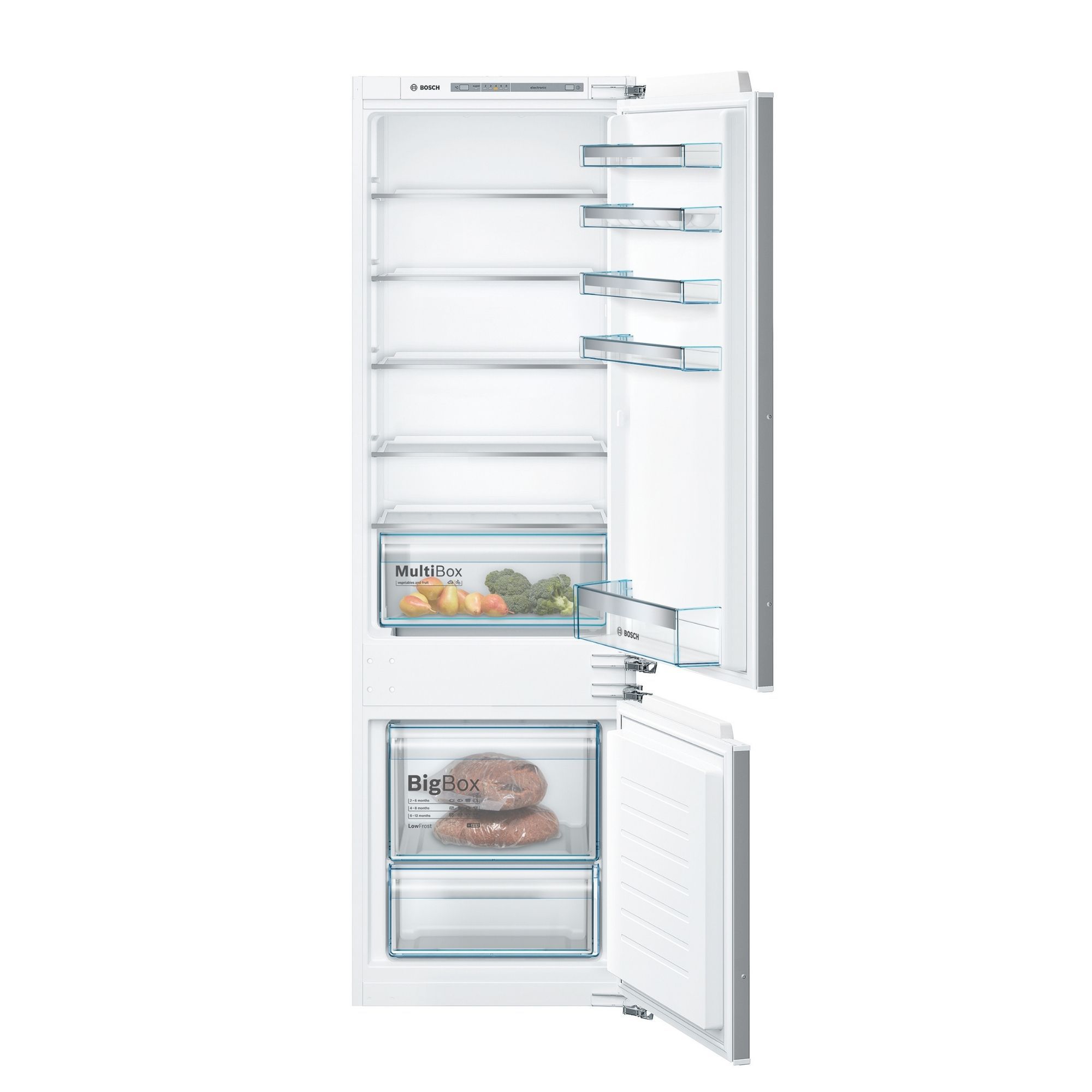 B&q integrated fridge deals freezer