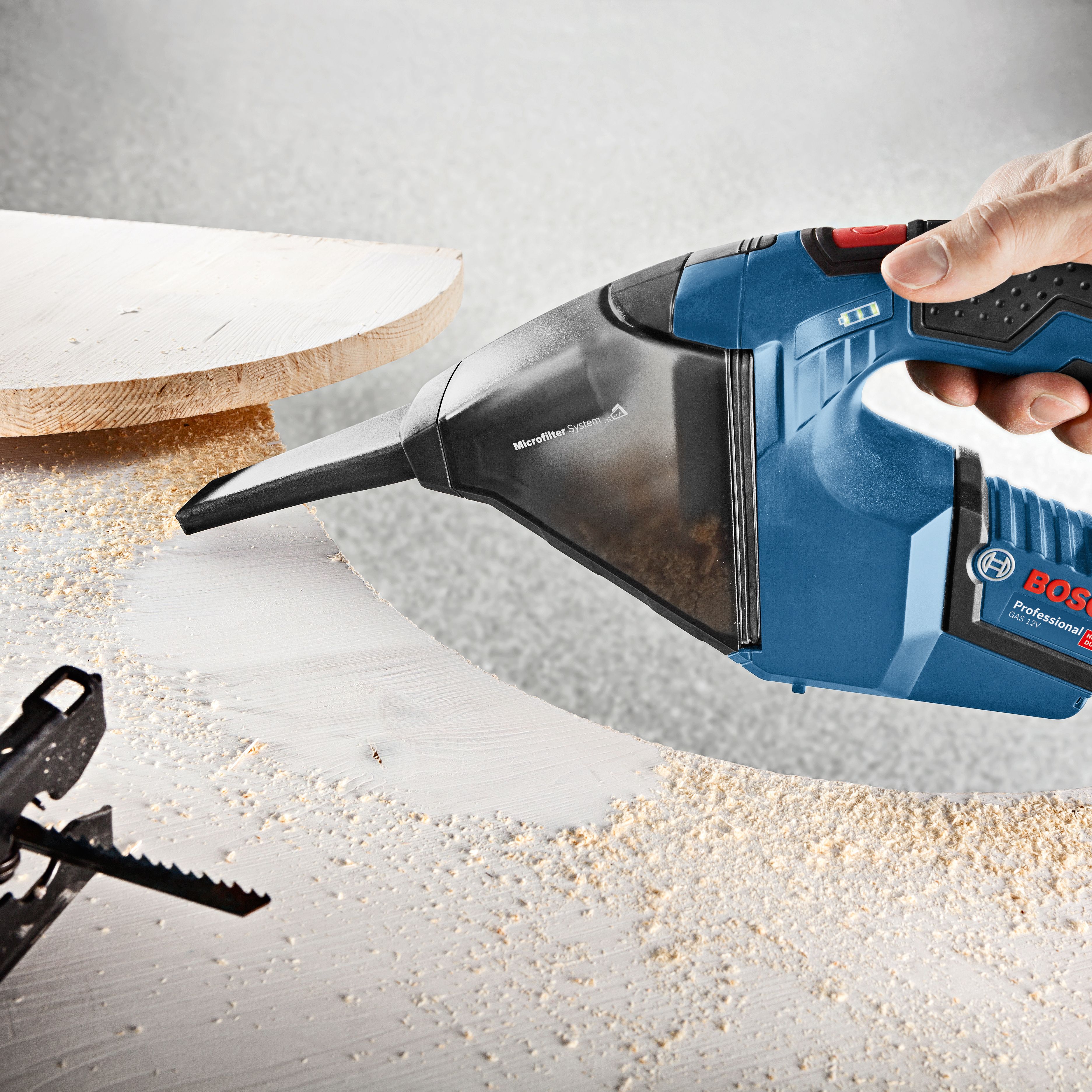 Bosch Li-ion 18V Cordless 0.35L Compact Vacuum cleaner (Bare Tool) - GAS 12V