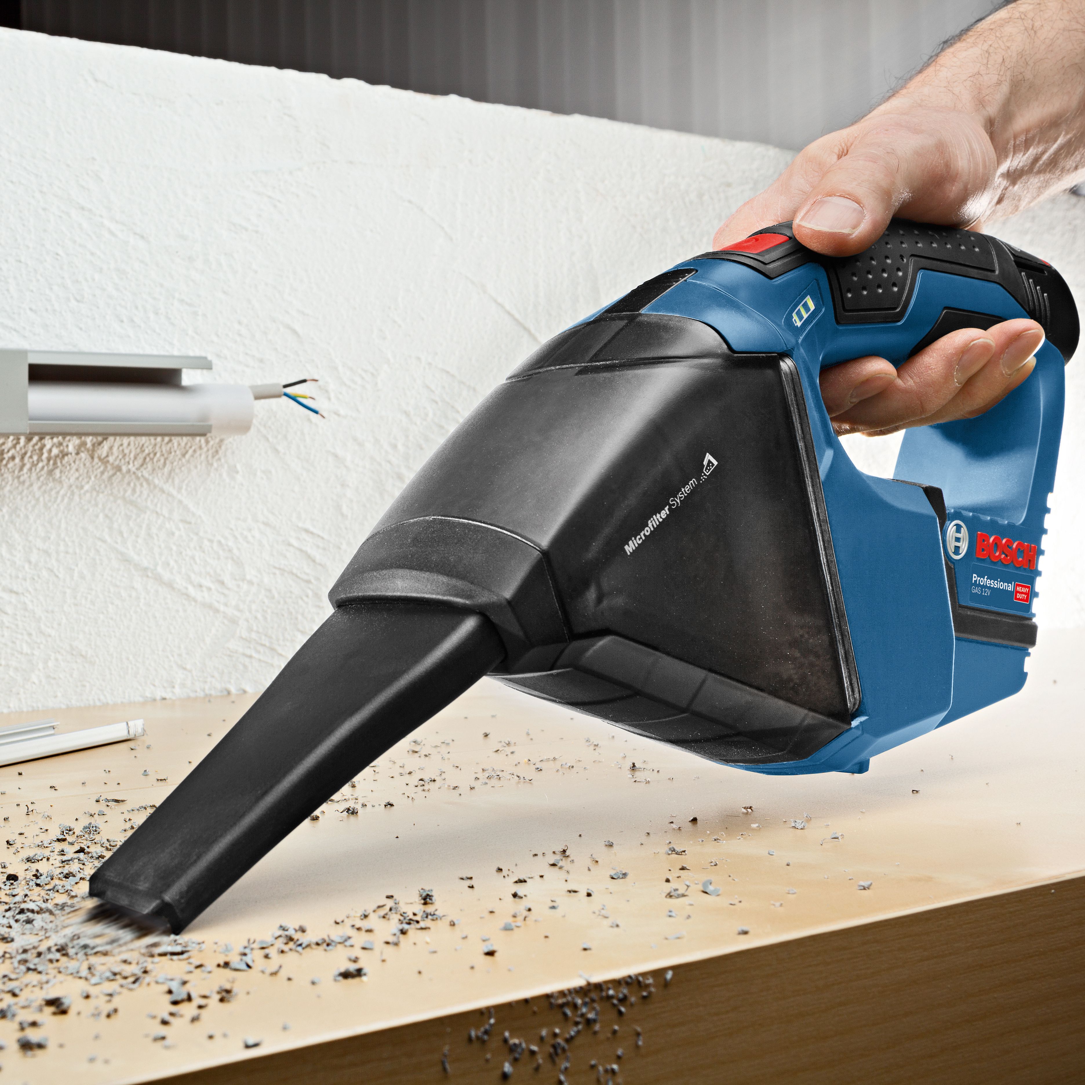 Bosch Li-ion 18V Cordless 0.35L Compact Vacuum cleaner (Bare Tool) - GAS 12V