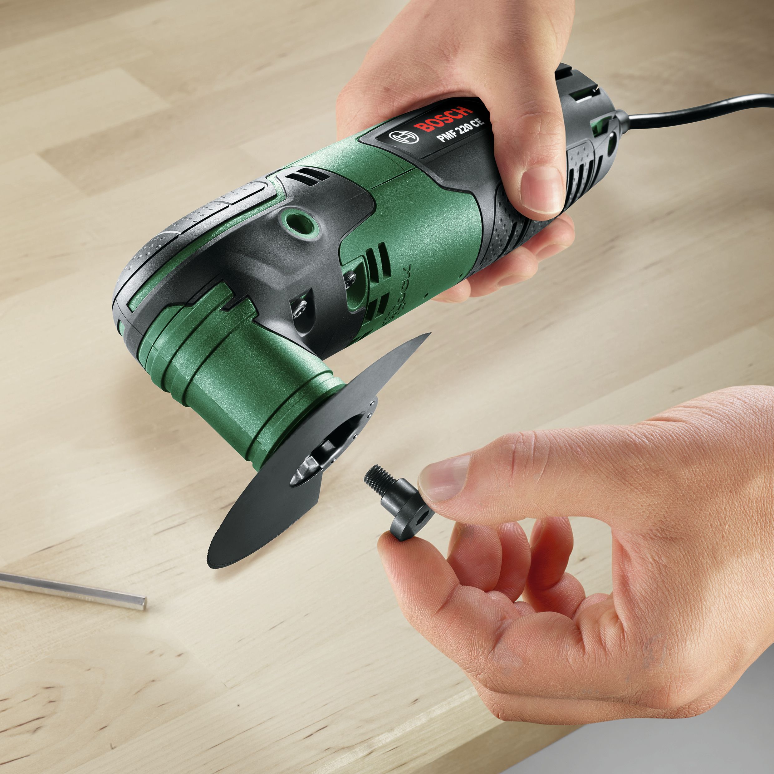 Bosch Mains fed 220W Corded Multi tool PMF 220 CE