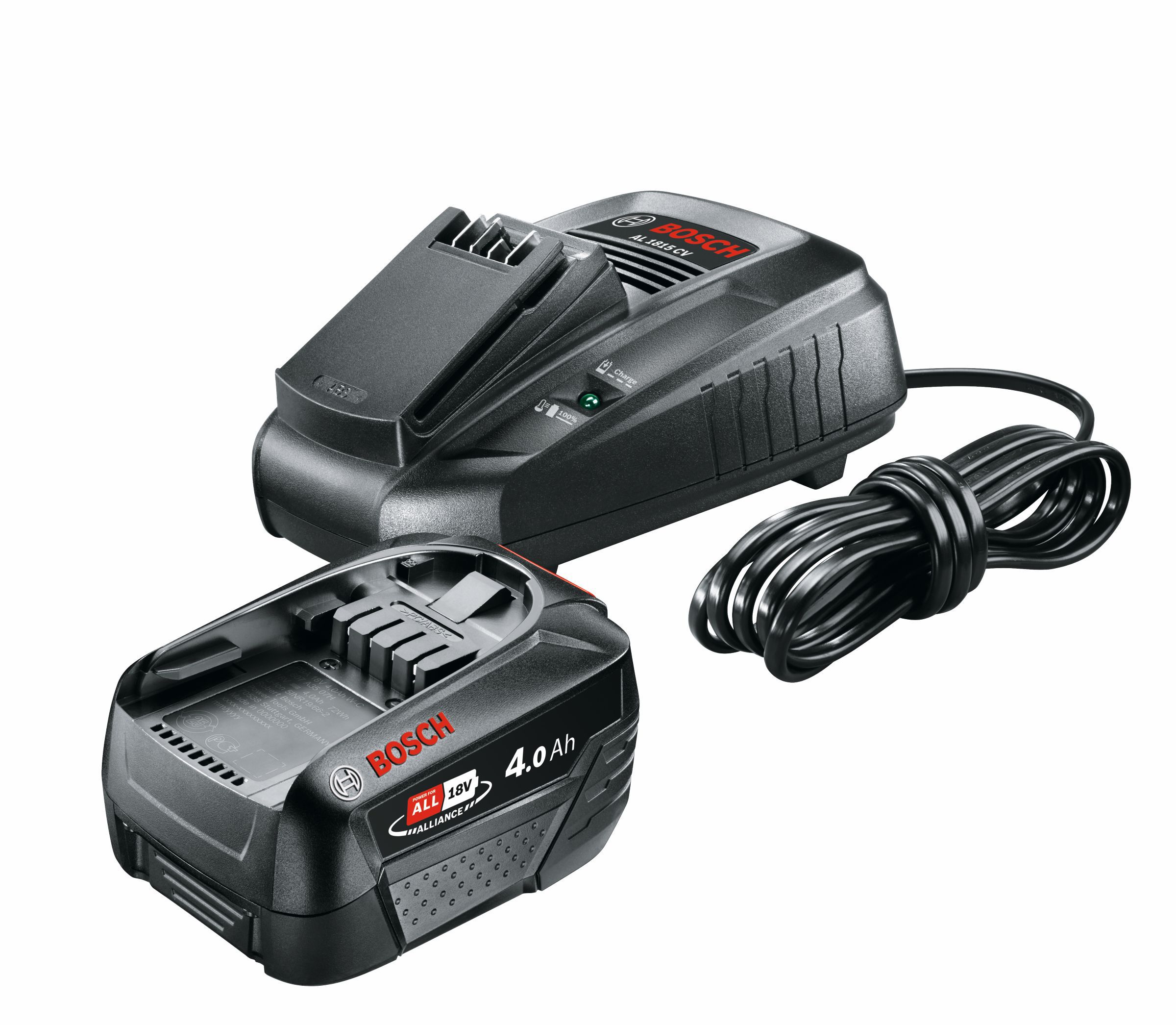 Bosch PBA 18V 1 x 4Ah Li-ion Battery starter set - PBA18V