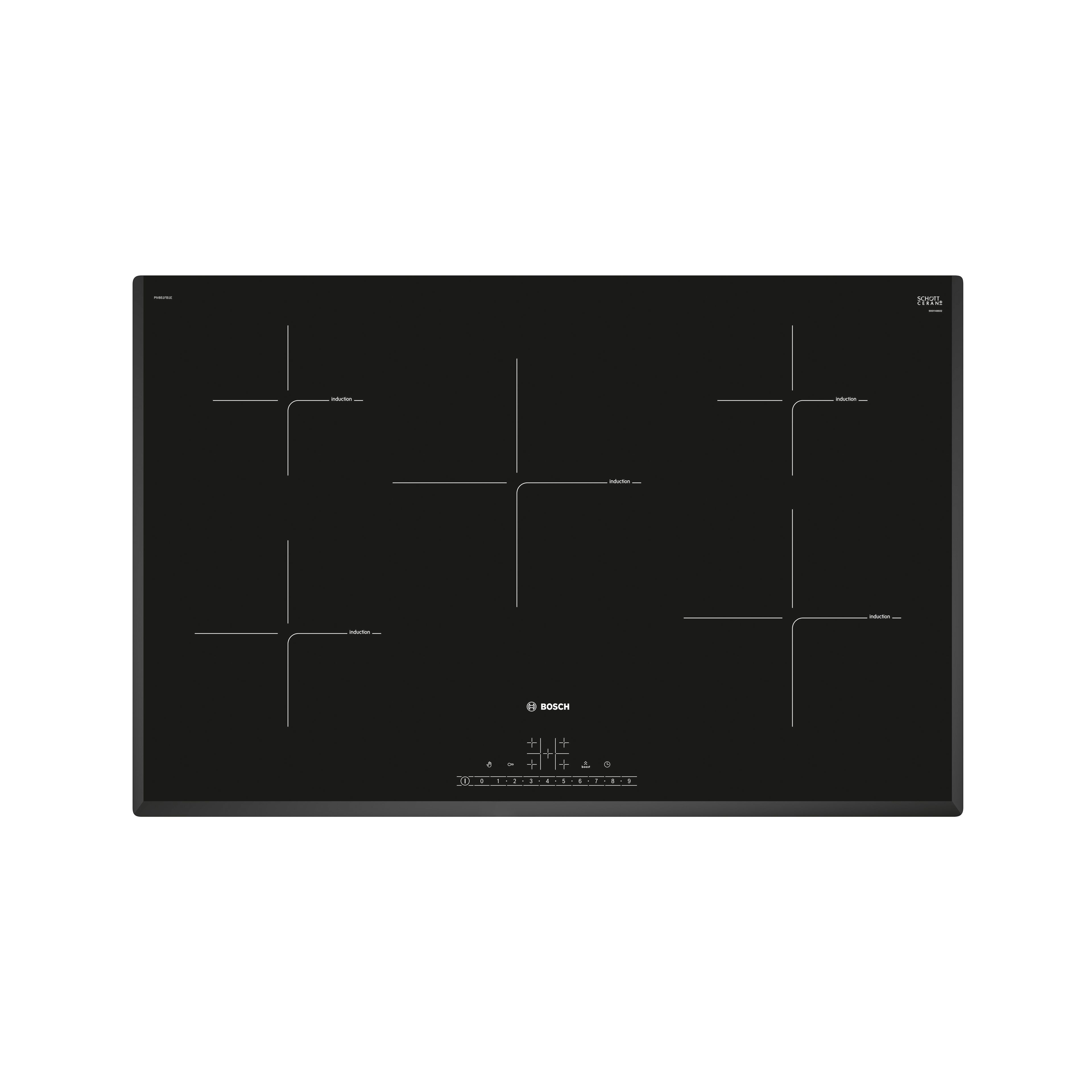 Induction hob outlet 5 zone