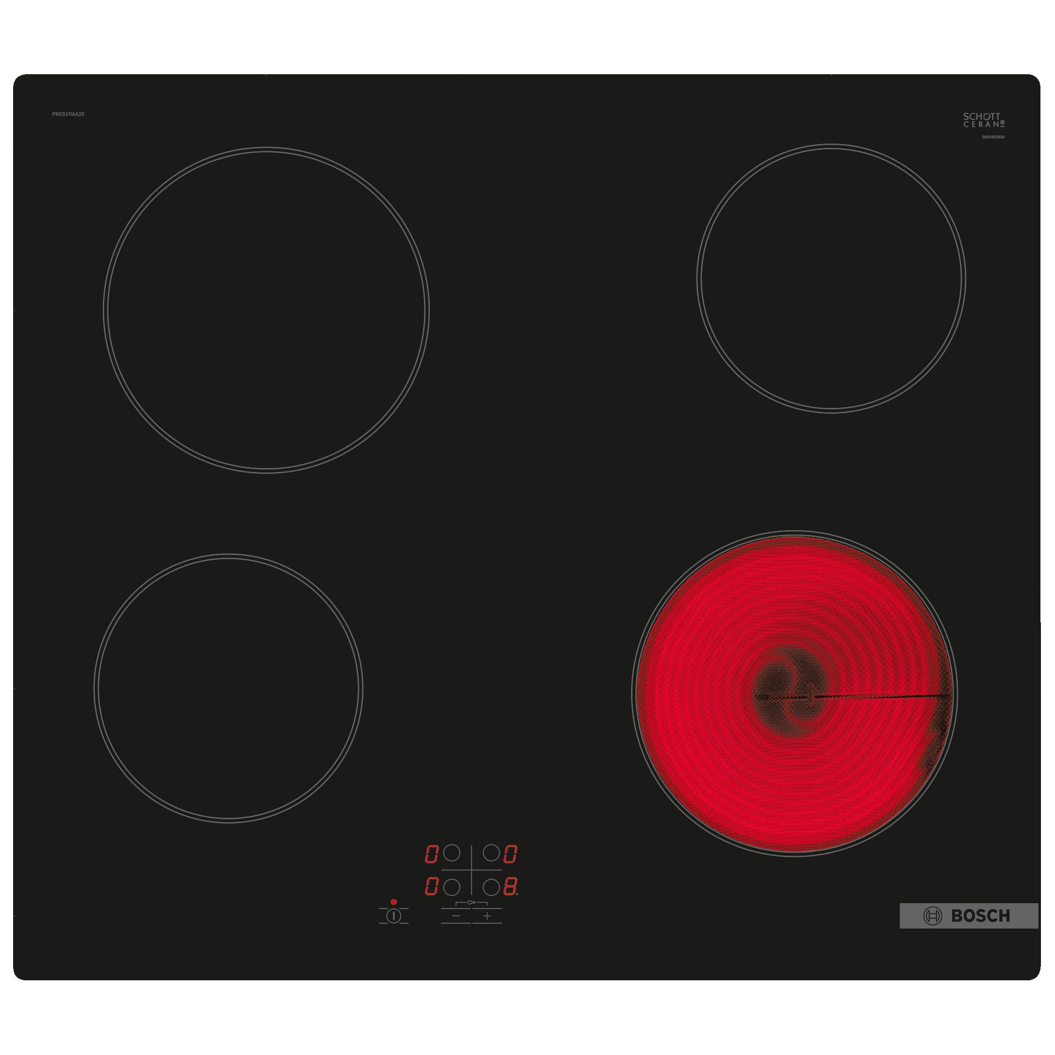 Bosch PKE61RAA8B 59.2cm Ceramic hob