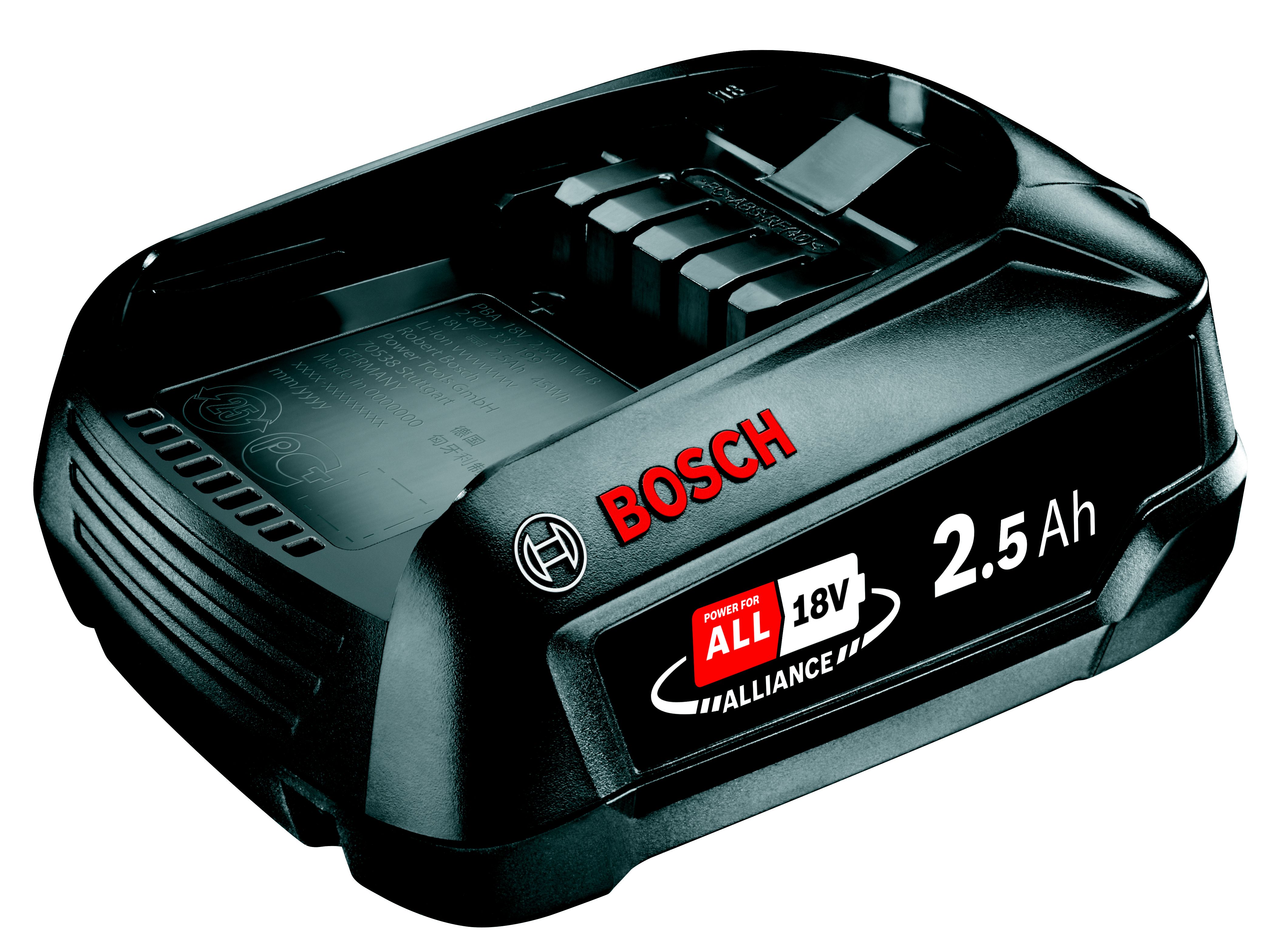 Bosch Power for all 18V 2.5Ah Li ion Battery 1600A005B0