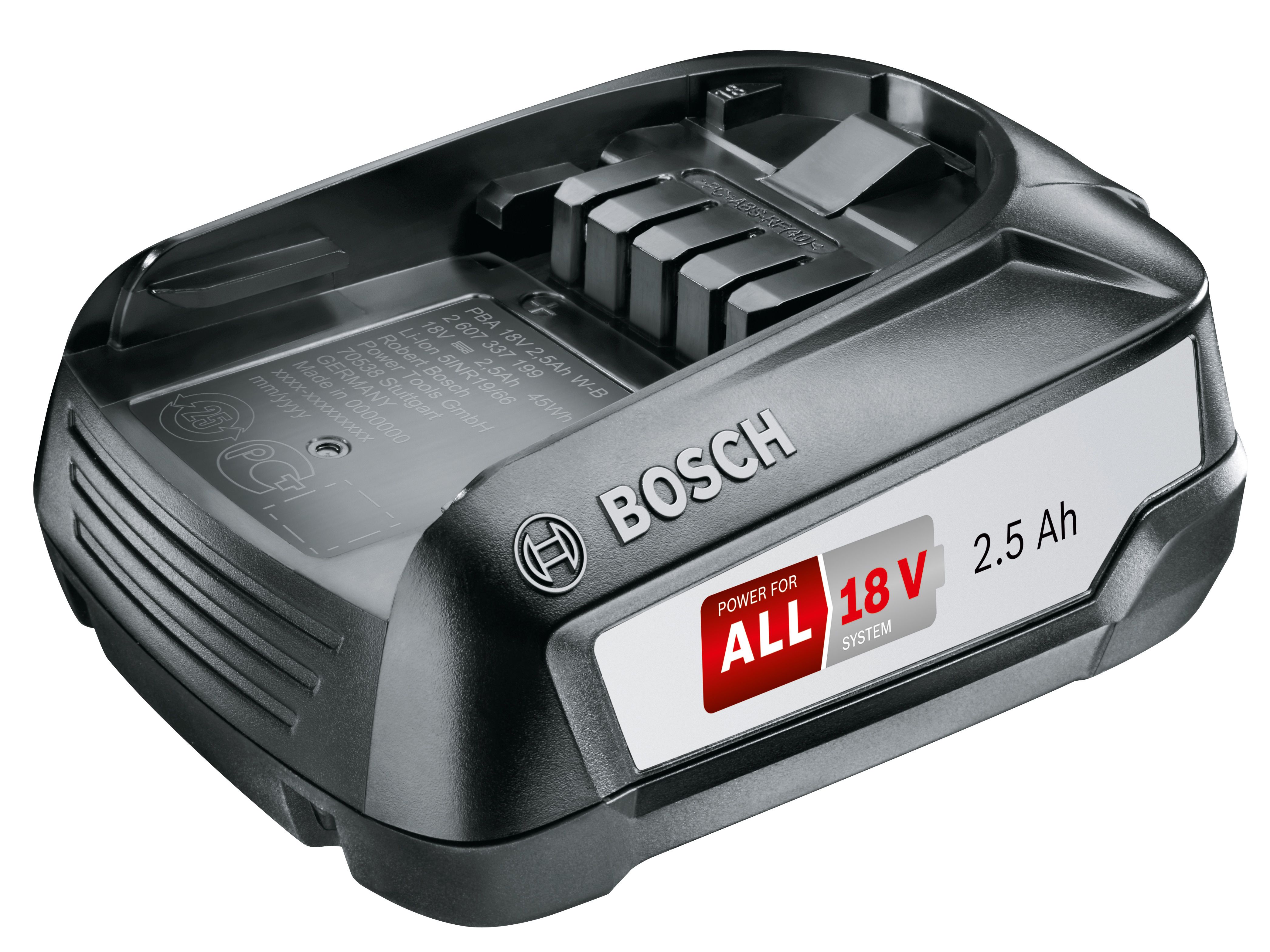 Bosch Power for all 18V 2.5Ah Li ion Battery 1600A005B0