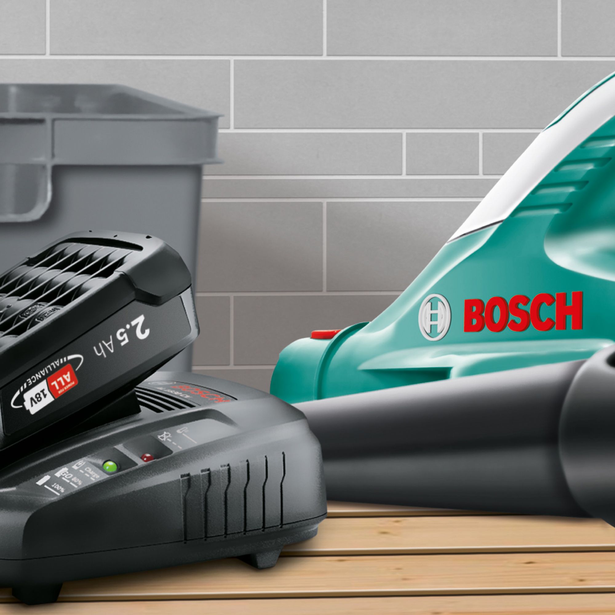 Bosch Power for all 18V Cordless Garden blower x 2.5Ah) - ALB 18 LI