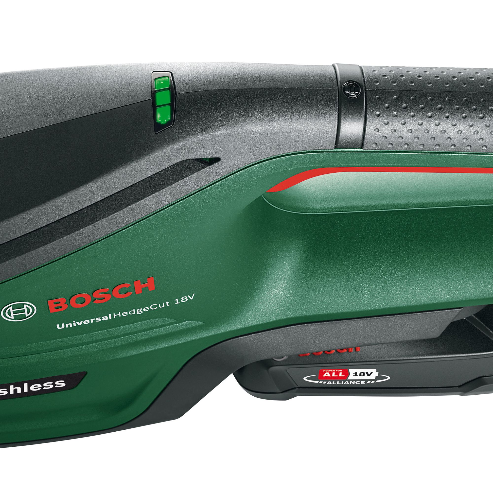 Bosch Power for all 18V Cordless Hedge trimmer (1 x 2.5Ah) - UniversalHedgeCut 18-55