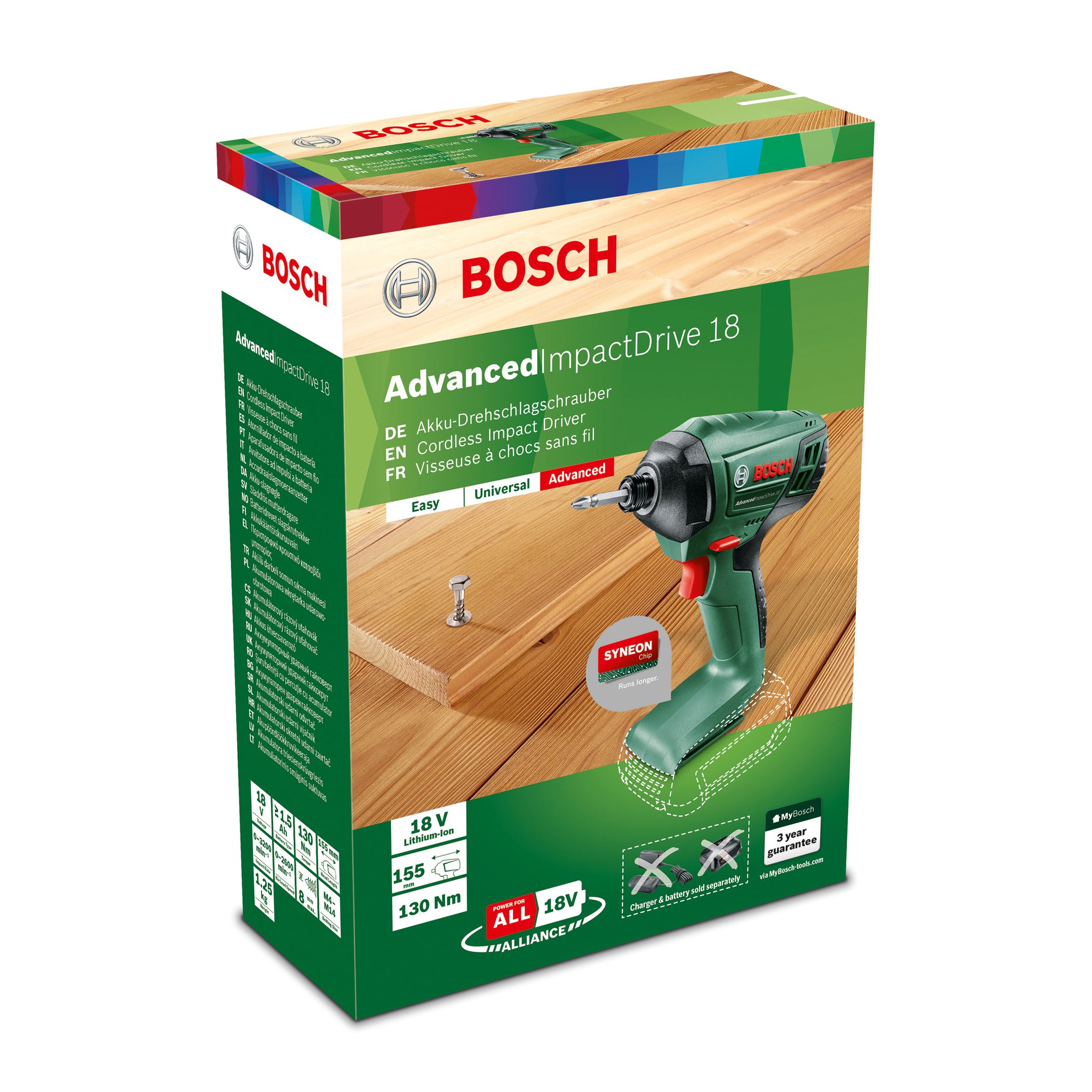 Bosch Power for all 18V Cordless Impact driver (Bare Tool) - AdvancedImpactDrive 18