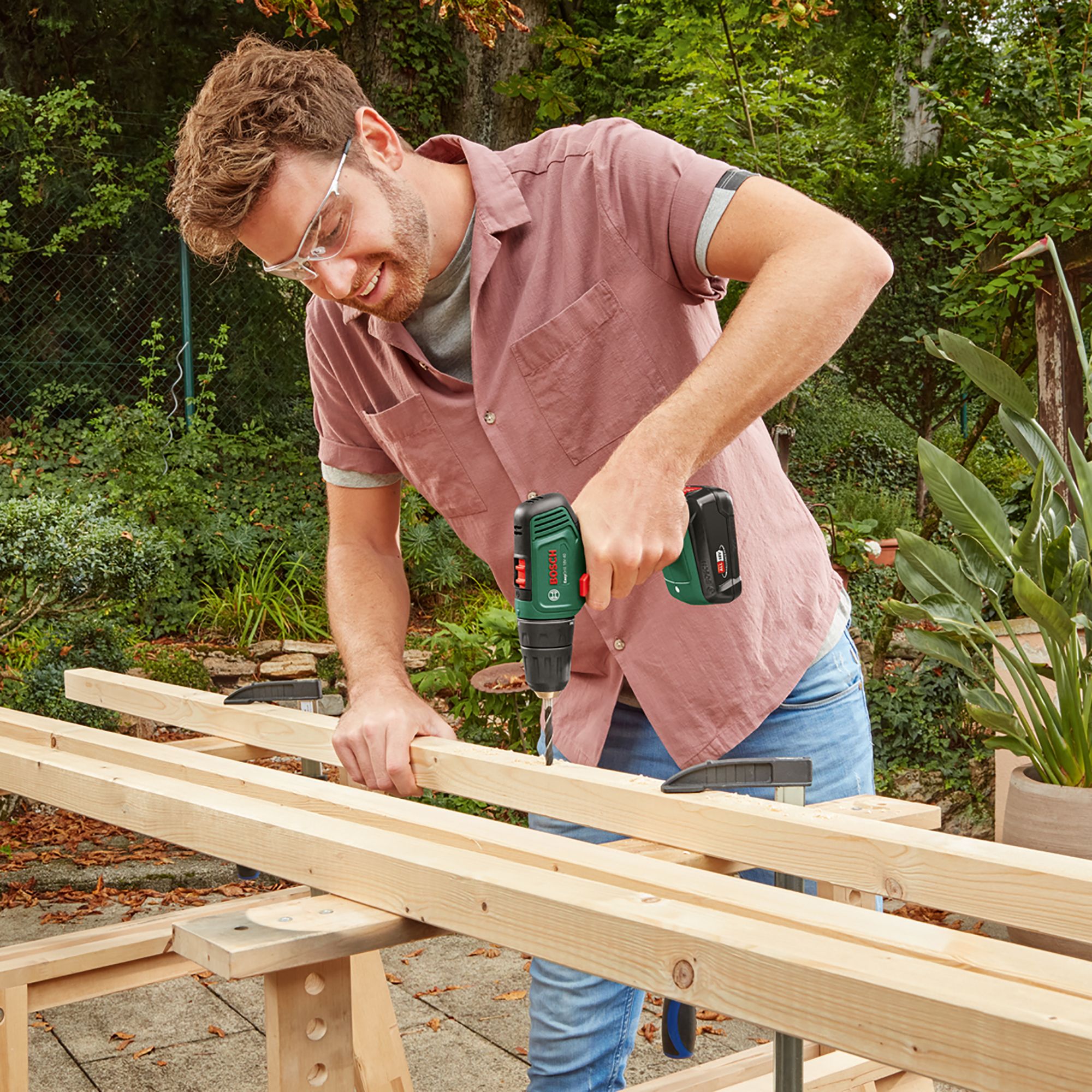 Bosch Power for All 18V Li ion Cordless Drill driver 1 x 2Ah EasyDrill 18V 40