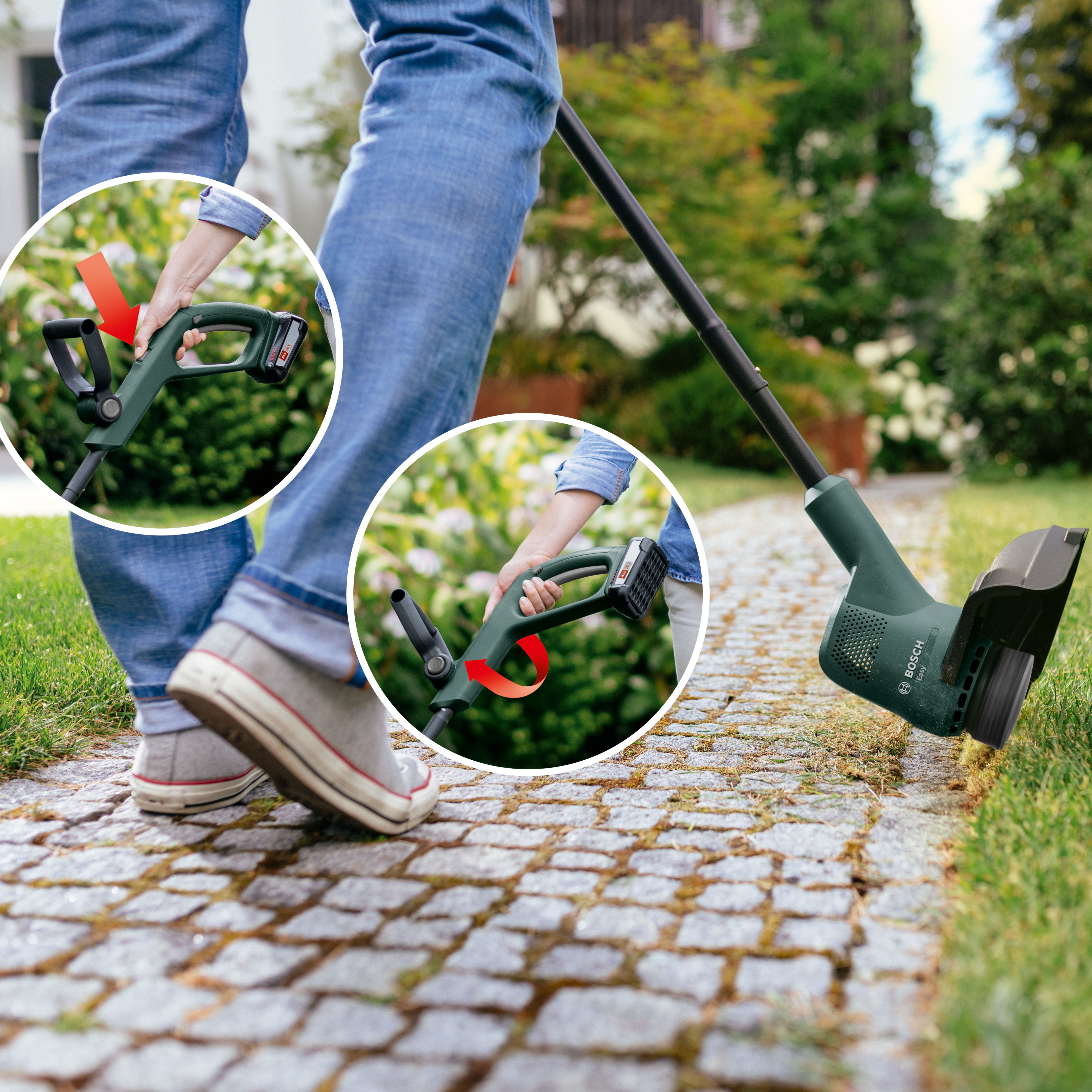 B&q discount battery strimmers