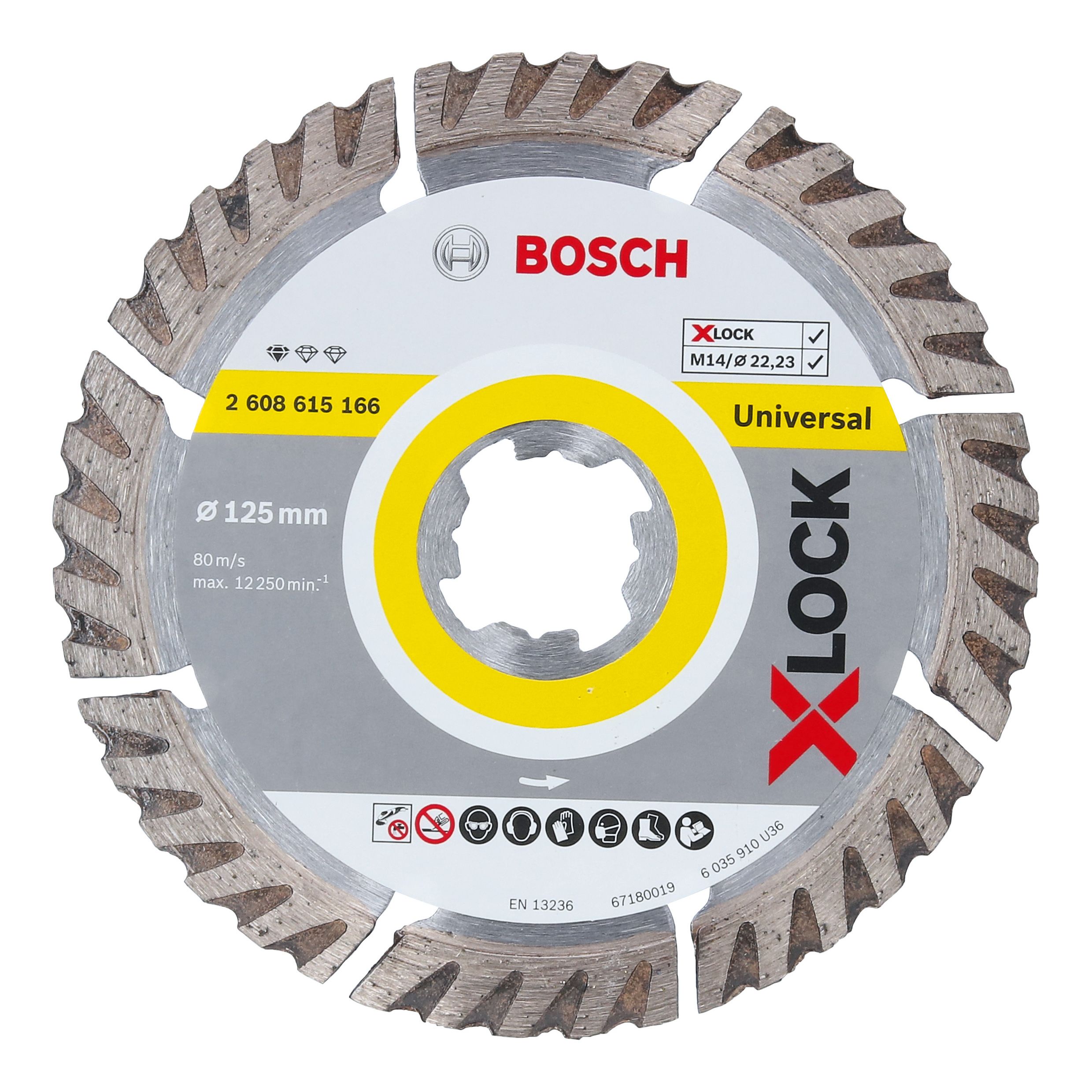 Bosch Expert Diamond Grinding Wheel 125mm - 2608602553 Professional Abrasive Disc For Resin, Paint, Glue Removal