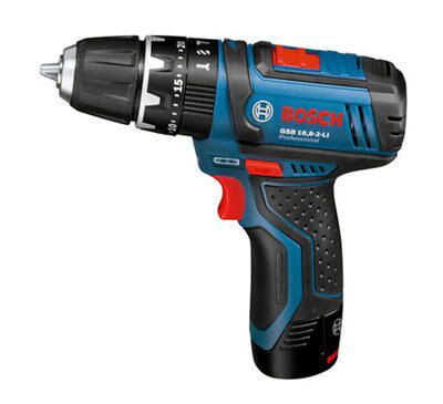Bosch Professional 12V Li-ion Cordless Combi drill (2 x 2Ah) - GSB 10.8-2 LI