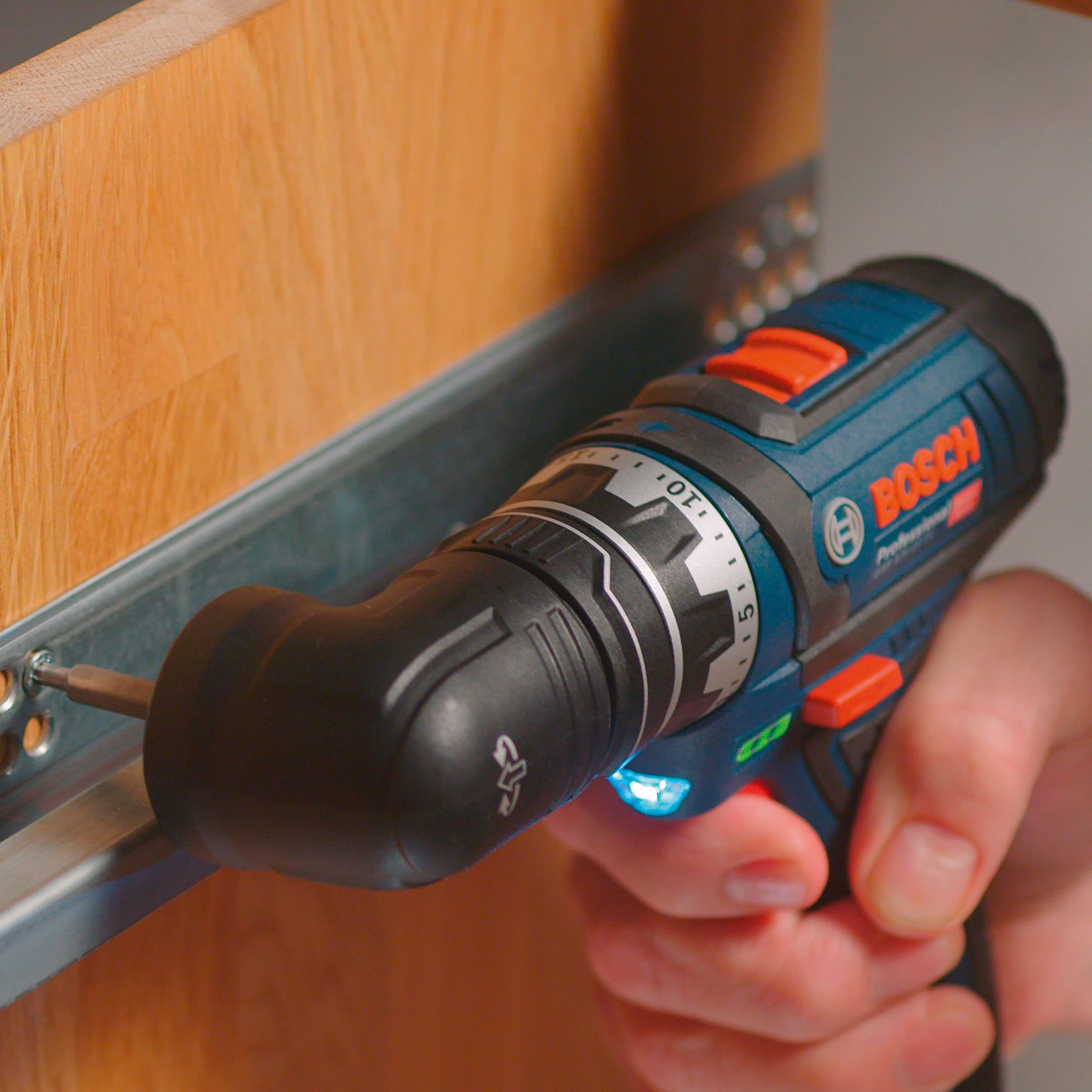Bosch Professional 12V Li-ion Cordless Drill driver (2 x 2Ah) - GSR 12V-15 FC - 8