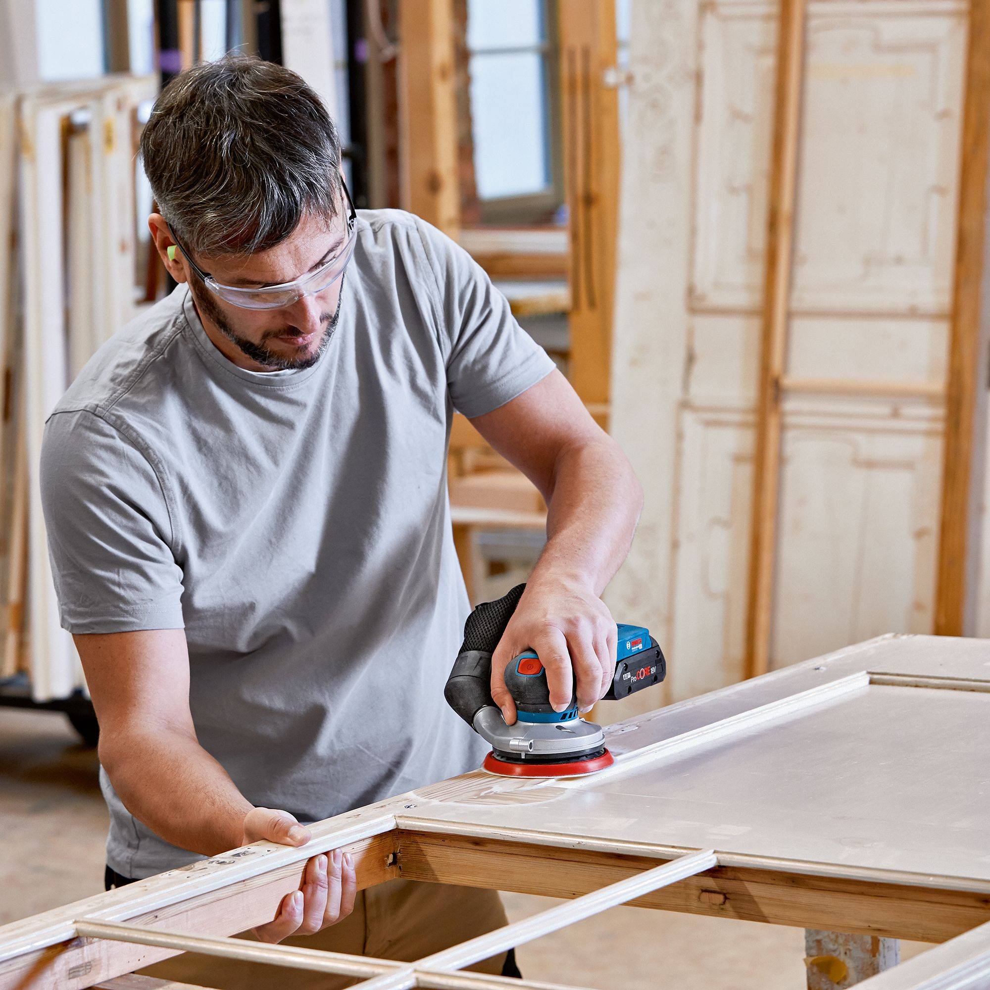 Bosch Professional 18V 125mm Li-ion Coolpack Cordless Random orbit sander (Bare Tool) - GEX 18V 125 - 4