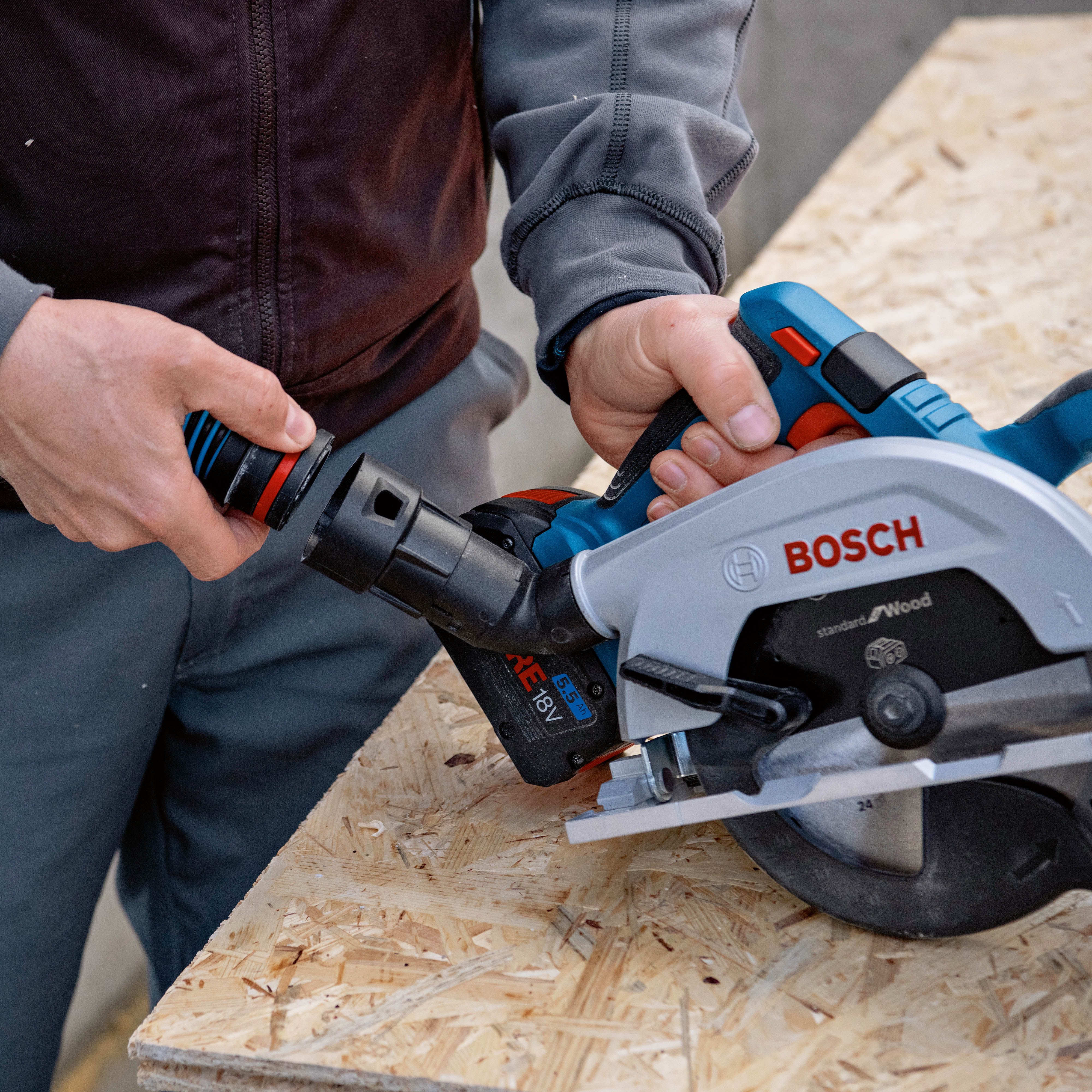 Bosch Professional 18V 165mm Cordless Circular saw (Bare Tool) - GKS 18V-57-2 - 4