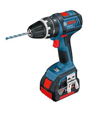 Bosch Professional 18v 2ah Li Ion Cordless Combi Drill 1 Battery Gsb 18v Li Diy At B Q