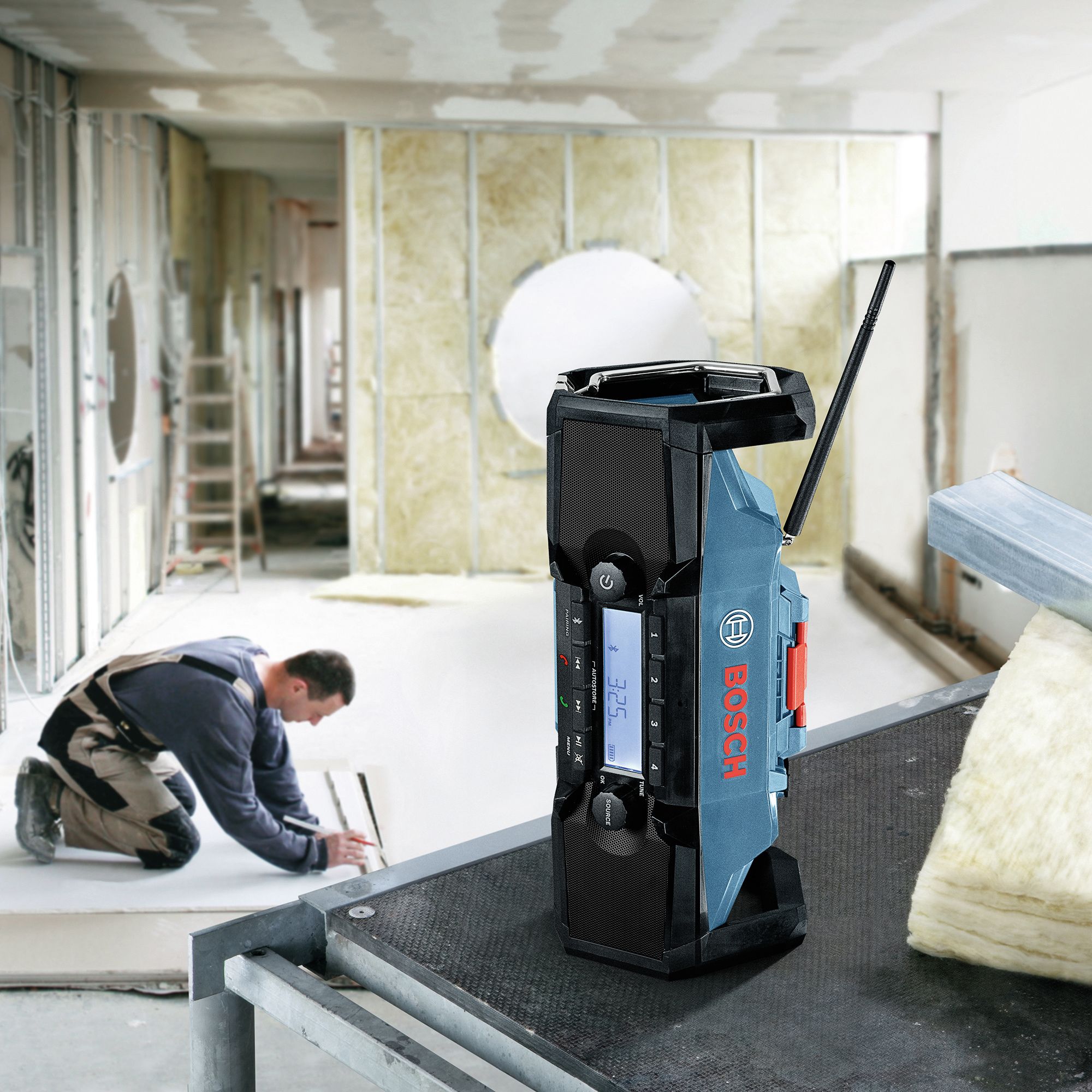 Bosch Professional 18V AM/FM Cordless Site radio GPB 18V-2 C - Bare unit - 9