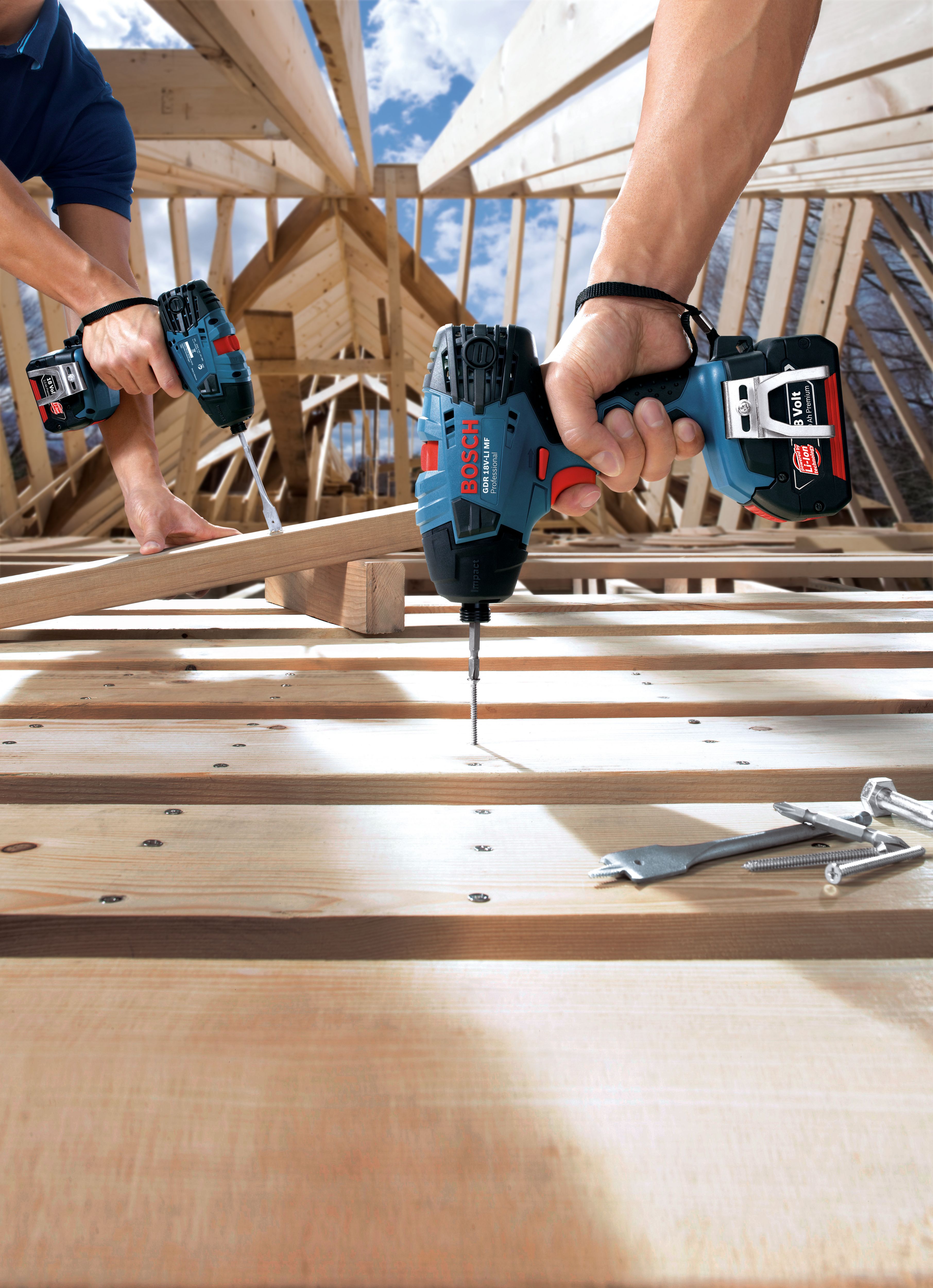 Bosch Professional 18V Coolpack Cordless Impact driver (Bare Tool) - GDR 18V-160 - 5