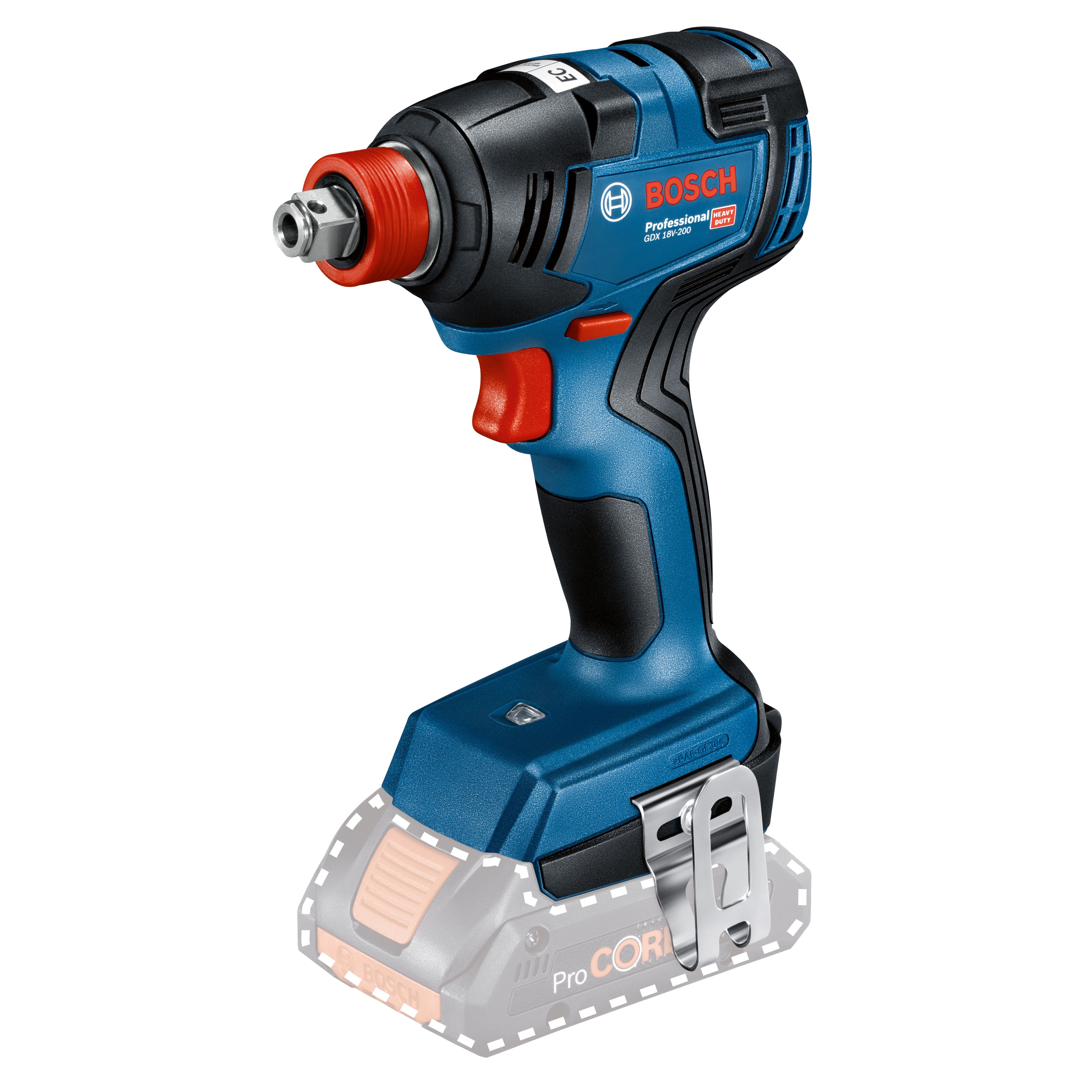 Bosch Professional 18V Coolpack Cordless Impact driver (Bare Tool) - GDX 18V 200
