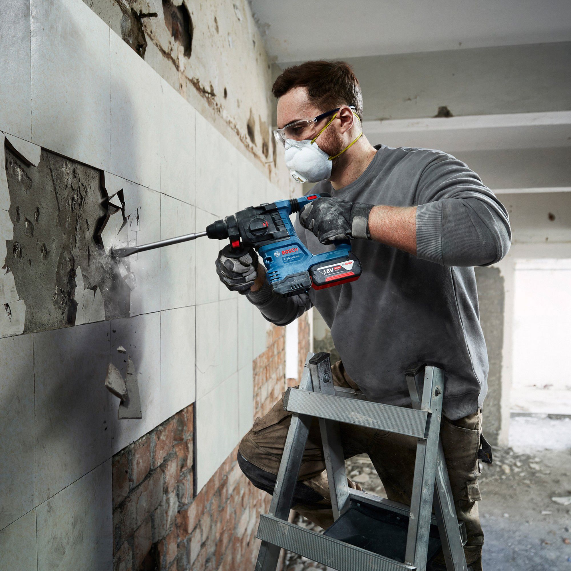 Bosch Professional 18V Coolpack Cordless SDS drill Bare Tool GBH 18V 22