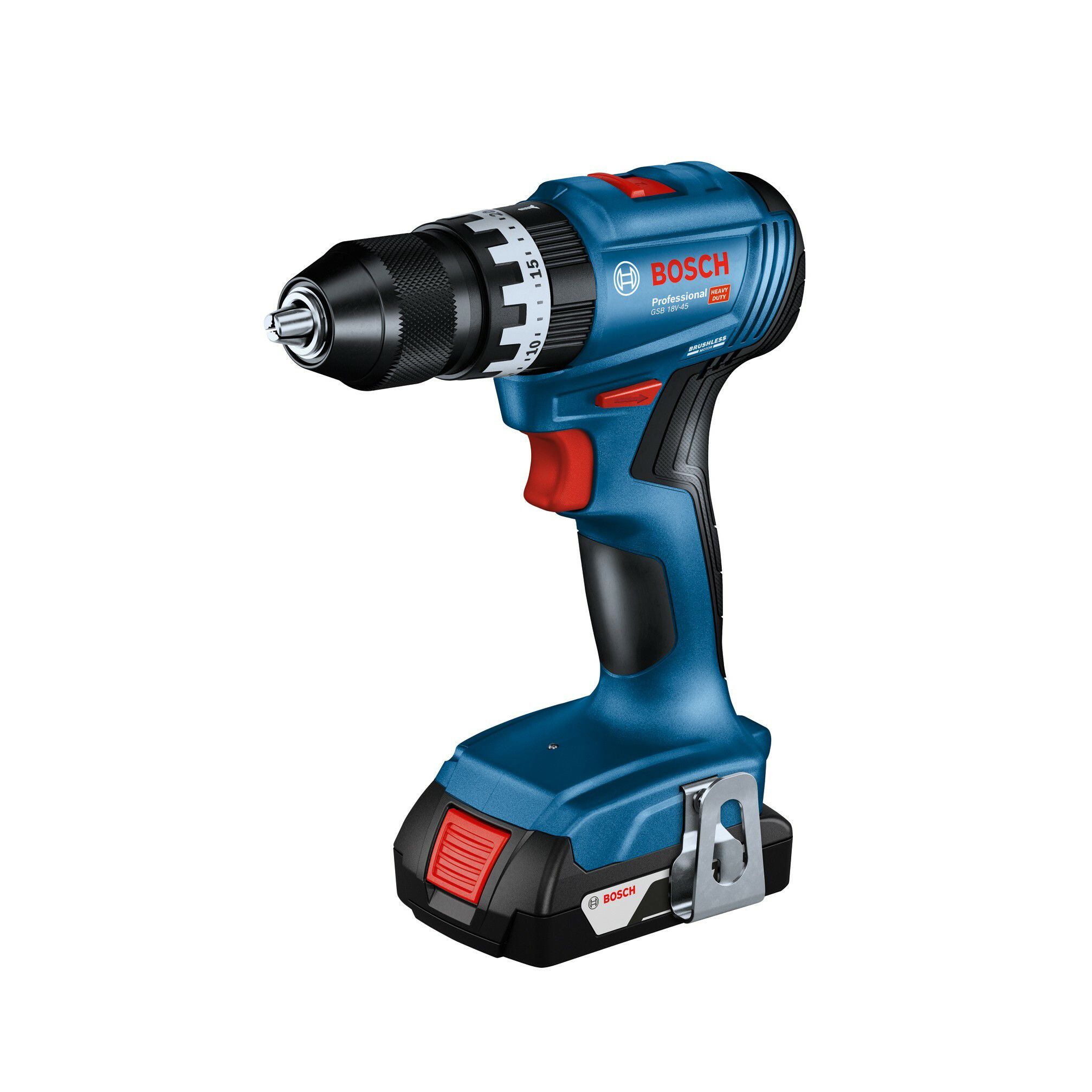 Bosch Professional 18V Li-ion Brushless Cordless Combi drill (2 x 2Ah ...