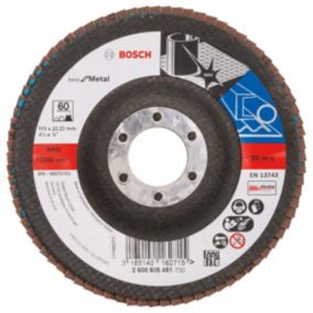 Bosch Professional 60 grit Flap disc (Dia)115mm