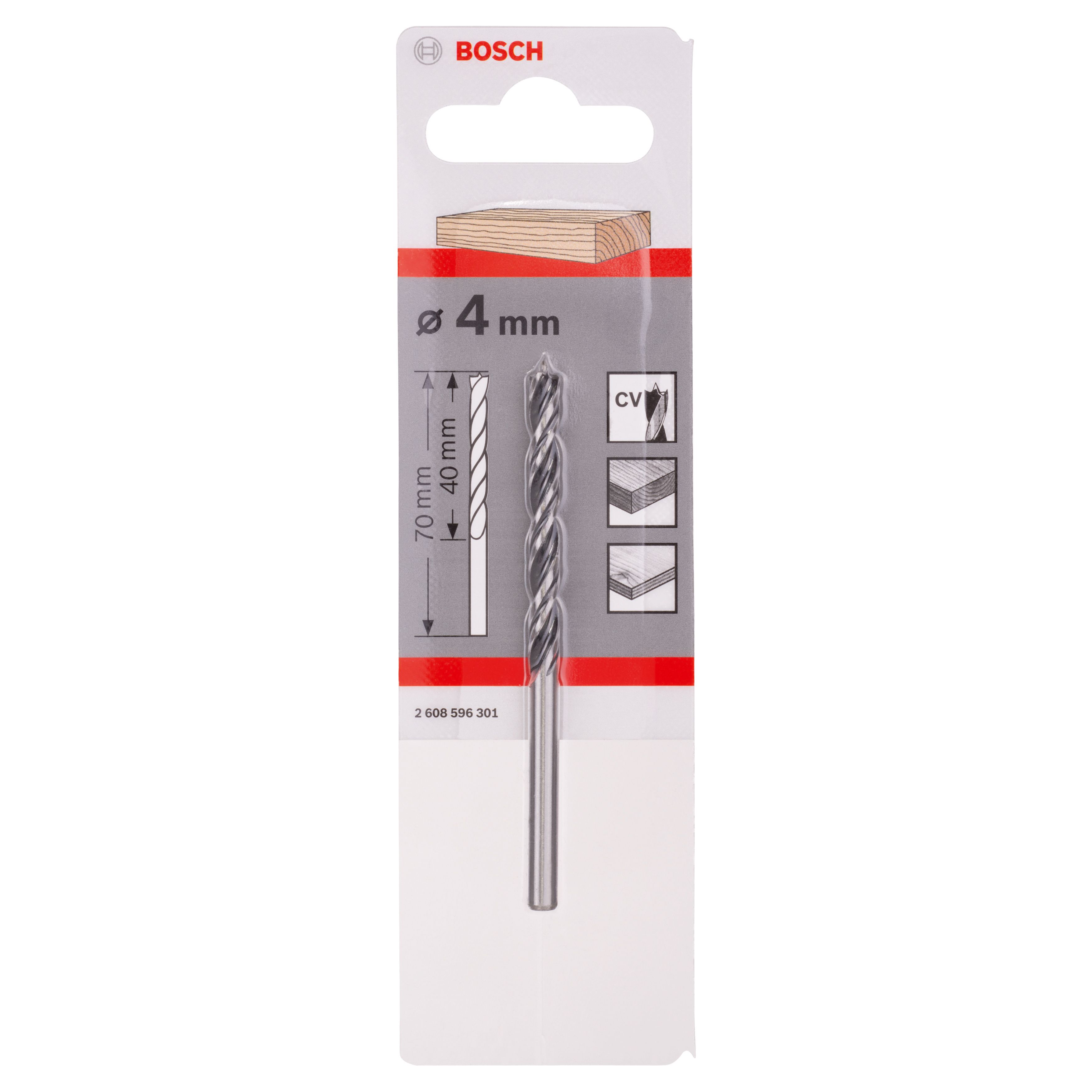 Bosch Professional Brad point drill bit (Dia)4mm (L)70mm