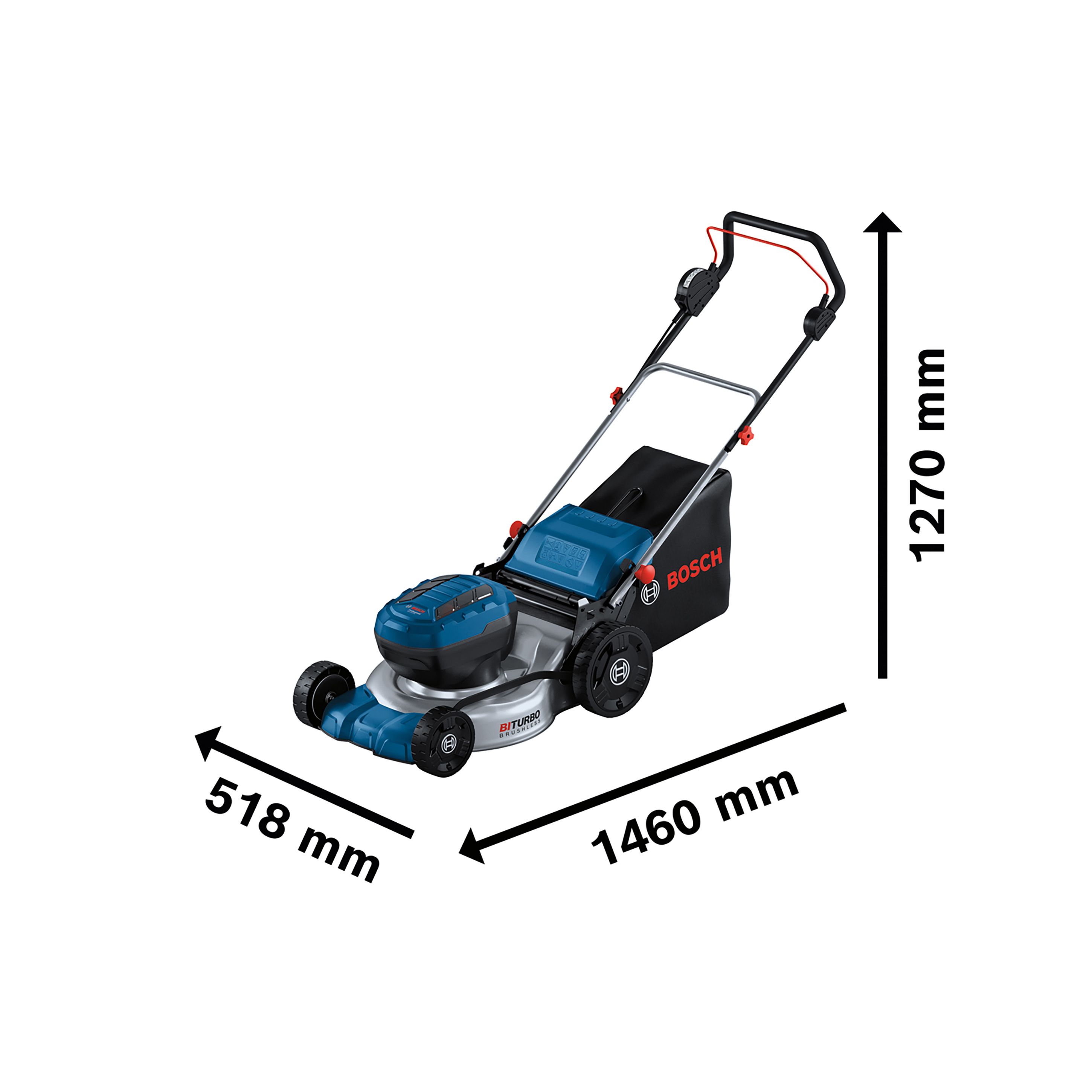 Bosch Professional Cordless Lawnmower GRA 18V2 46 Bare