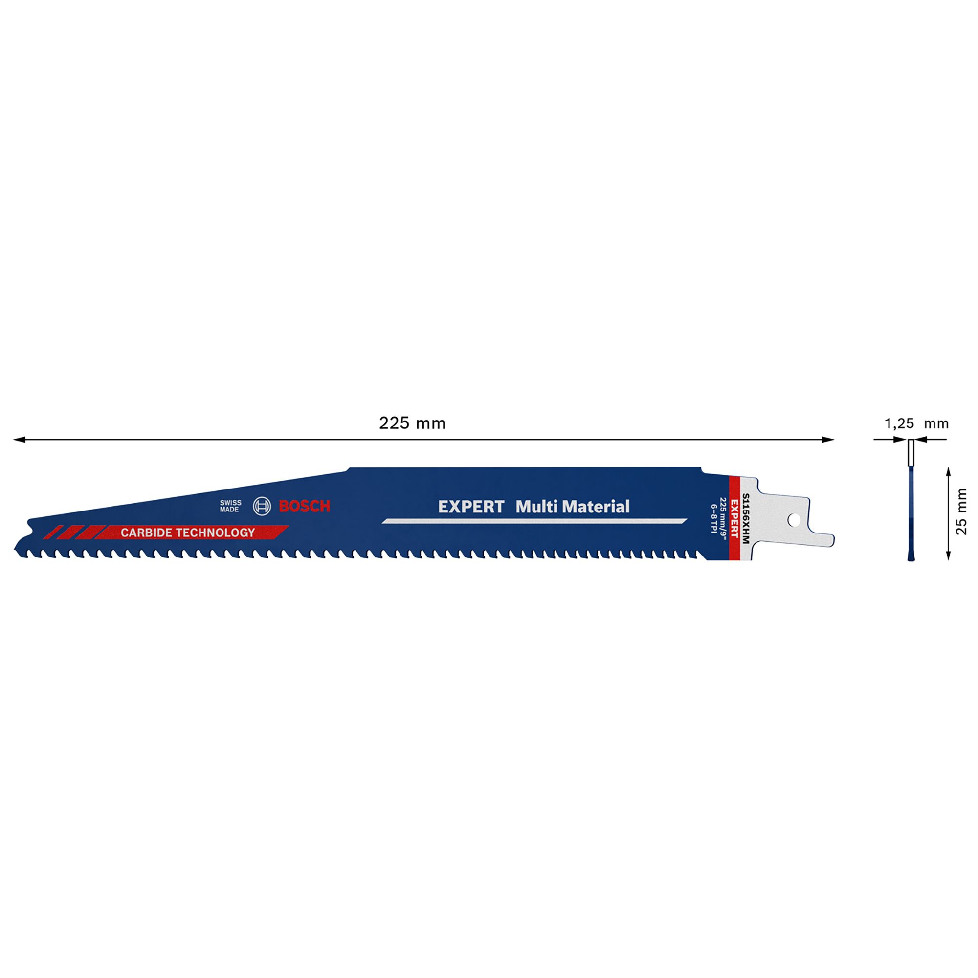 Bosch Professional Expert 175mm Universal shank Reciprocating saw blade