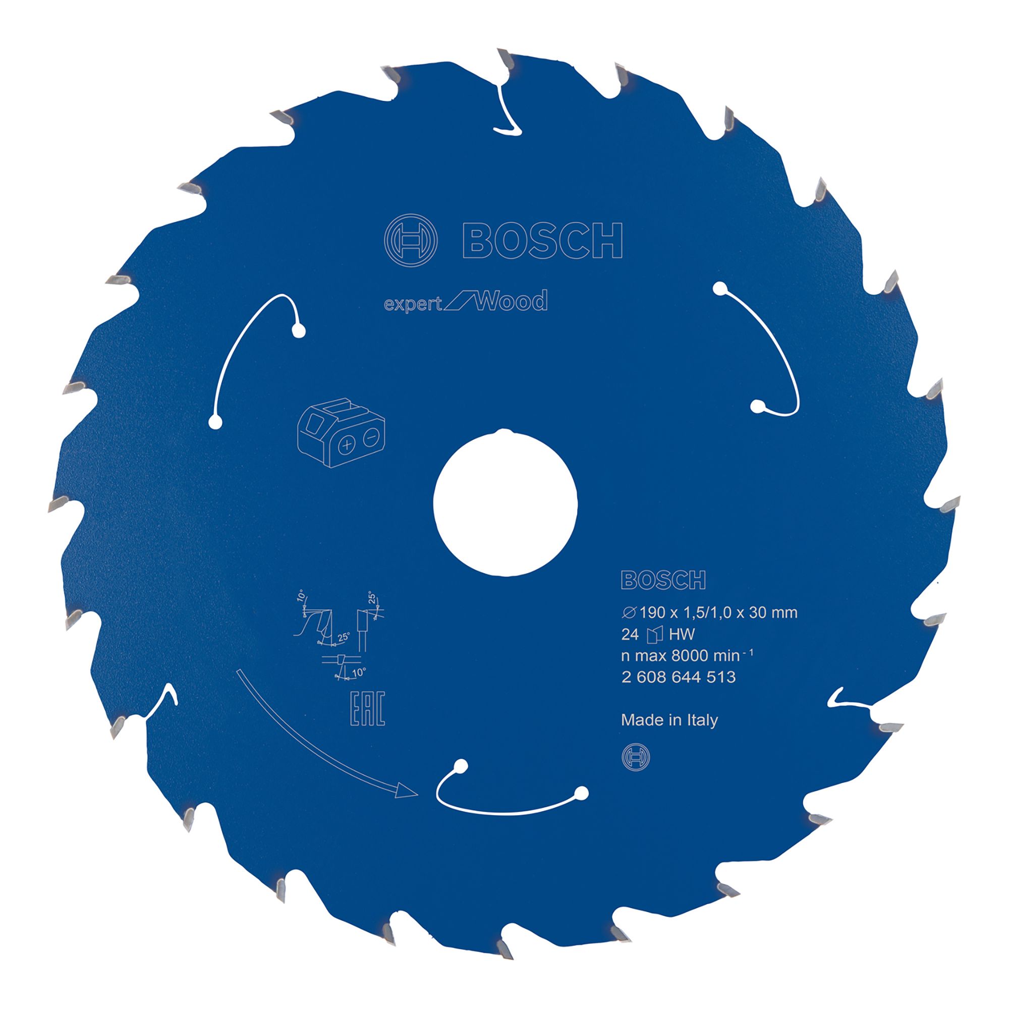 Bosch Professional Expert 24T Circular saw blade (Dia)190mm