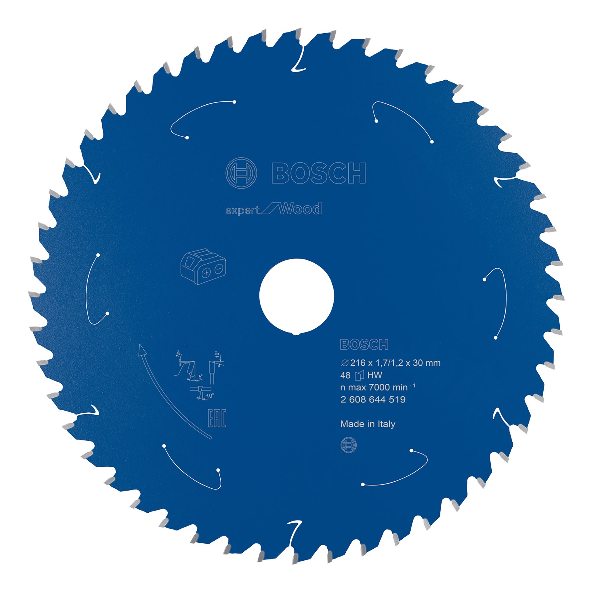 Bosch Professional Expert 48T Mitre saw blade (Dia)216mm