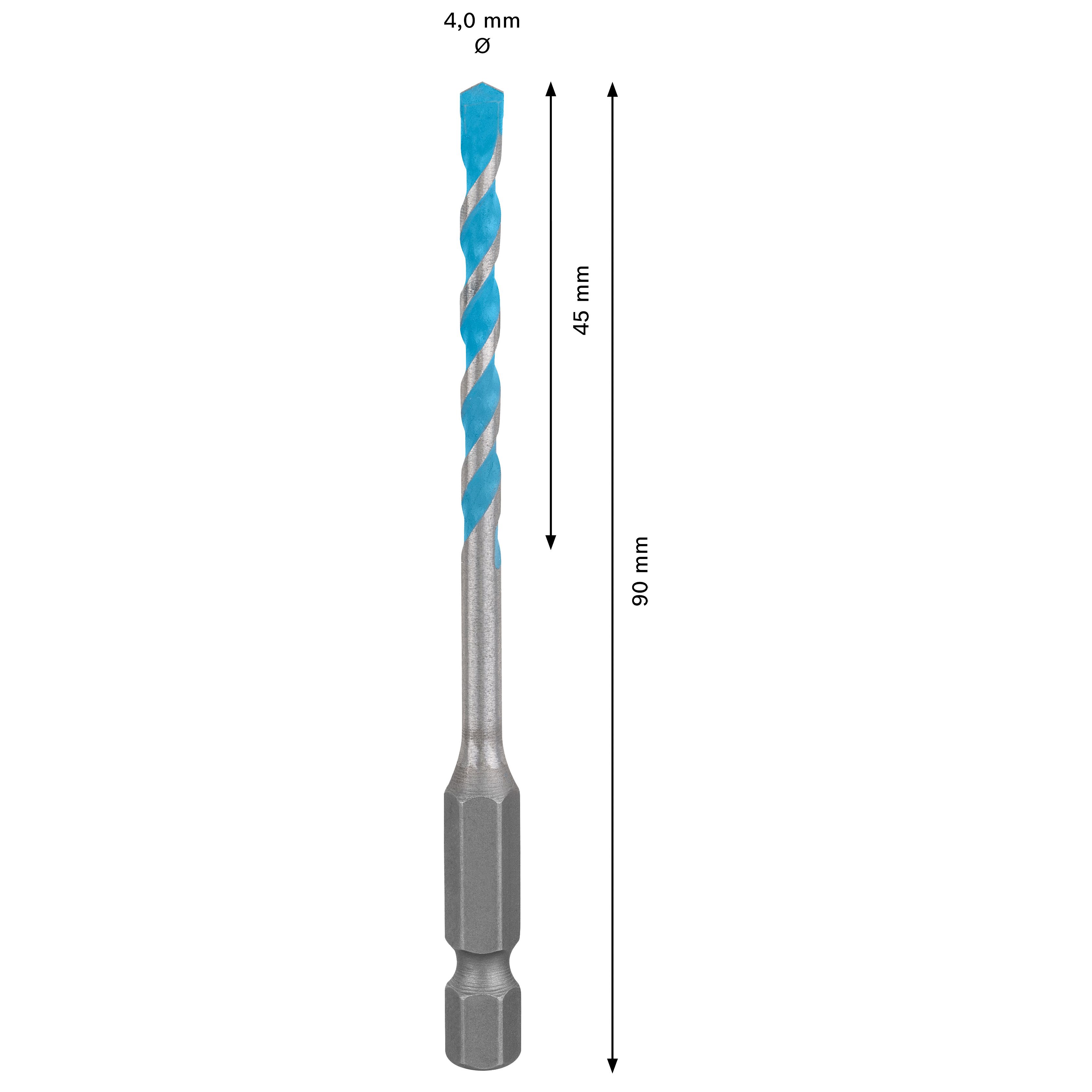 Bosch Professional Hex Multi-purpose Drill bit (Dia)4mm (L)90mm