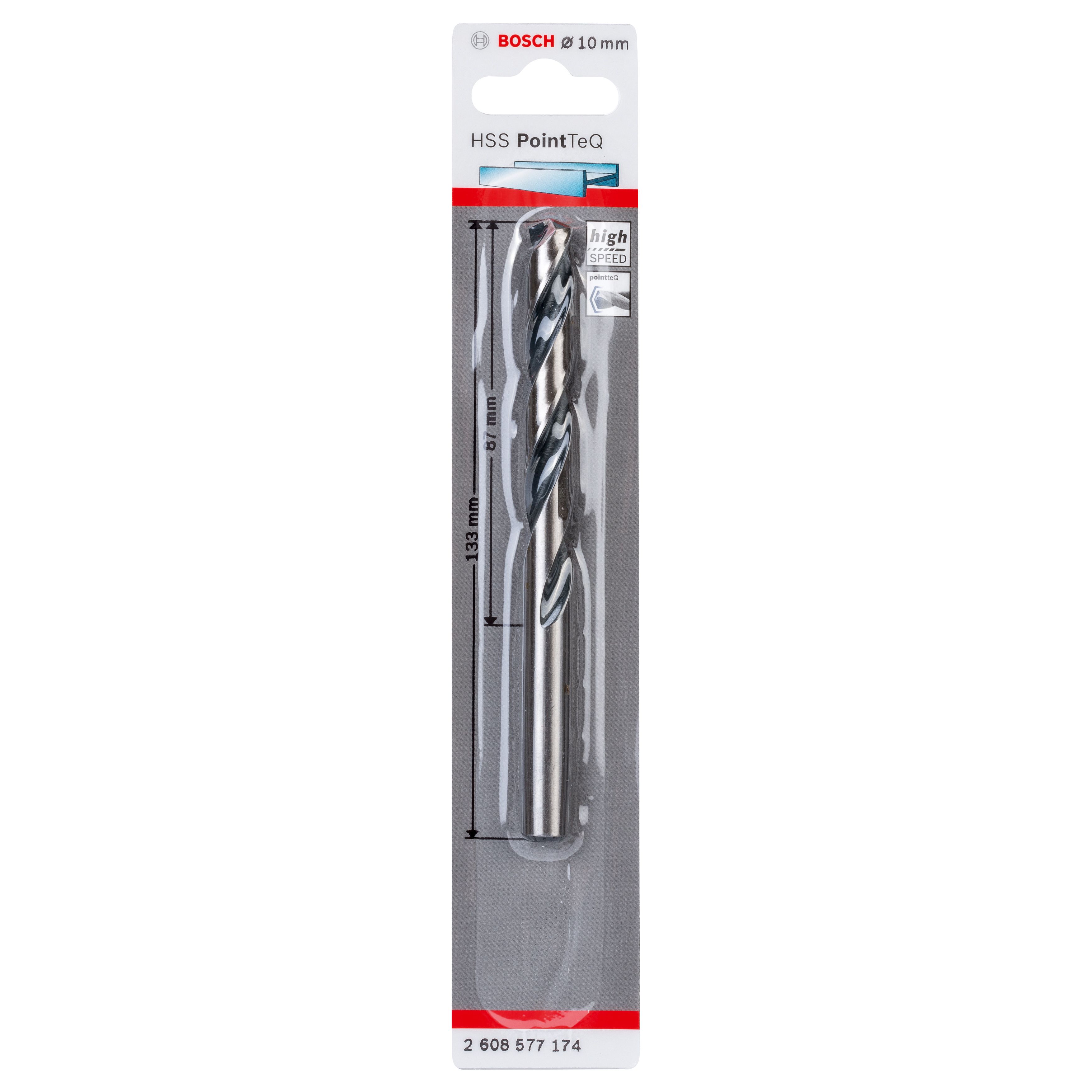 Bosch Professional Round Metal Drill bit (Dia)10mm (L)133mm