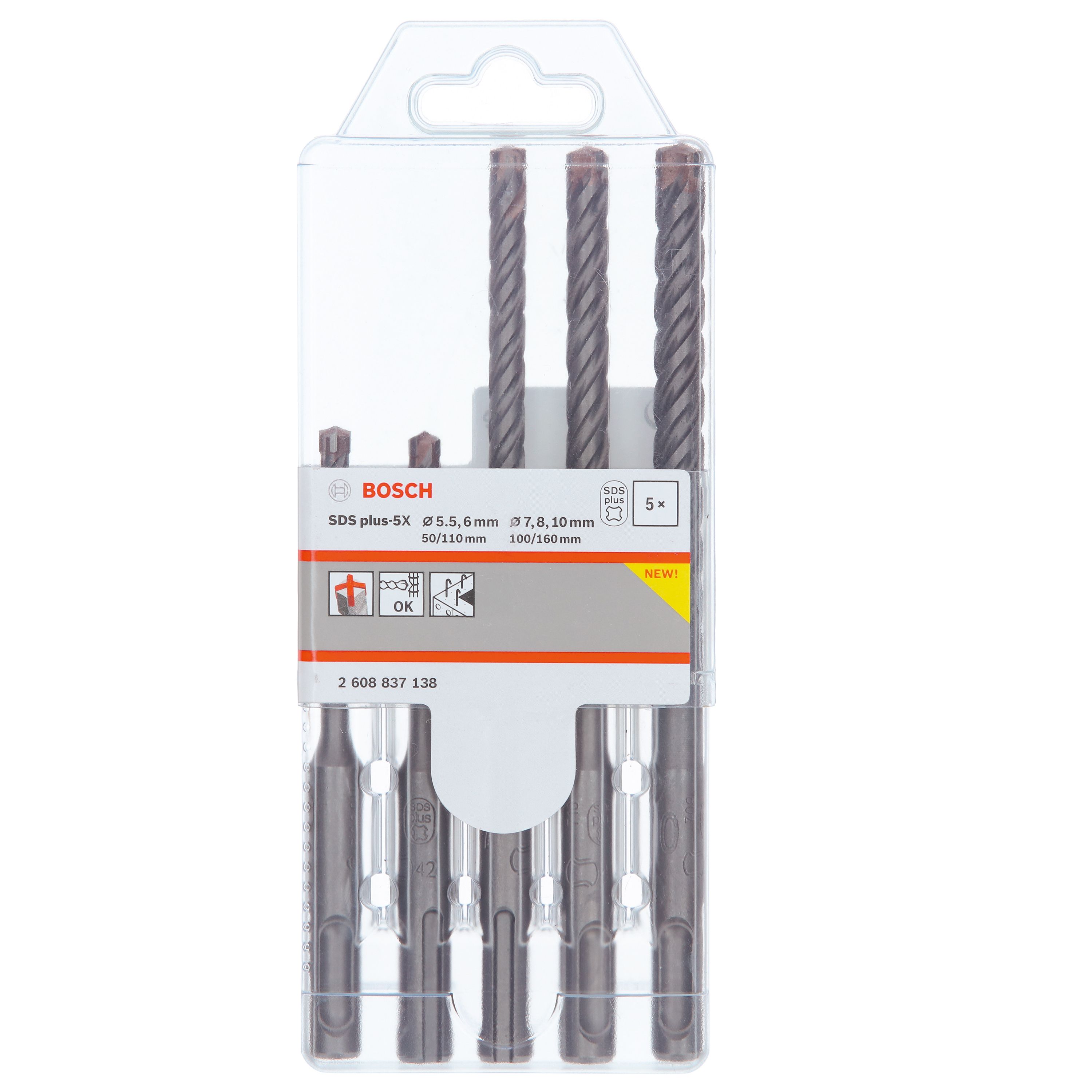 Bosch Professional SDS plus Masonry Drill bit set (5 piece)