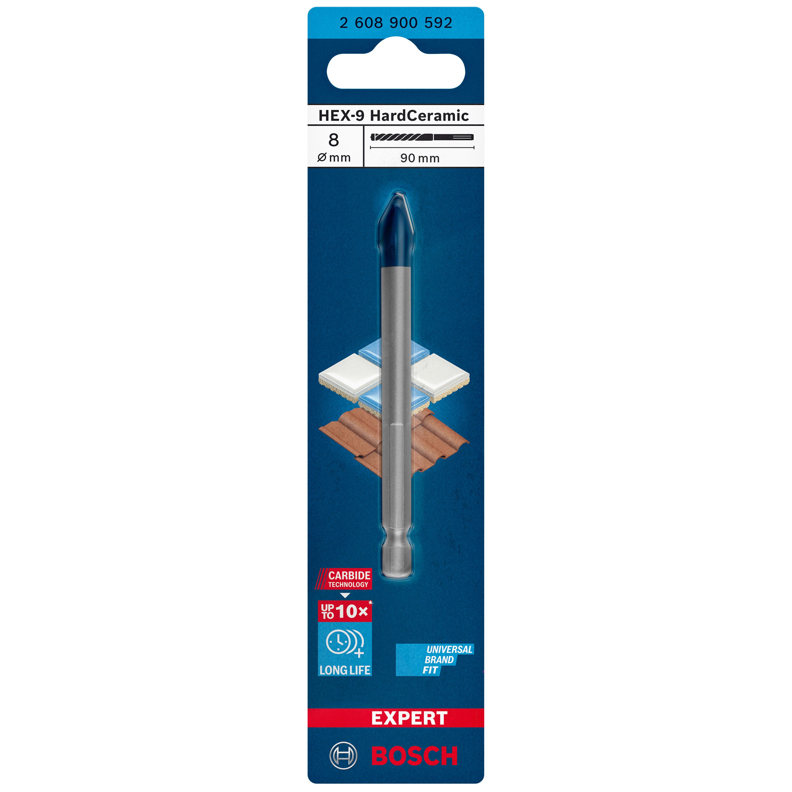 Bosch Professional Tile drill bit (Dia)8mm - 3