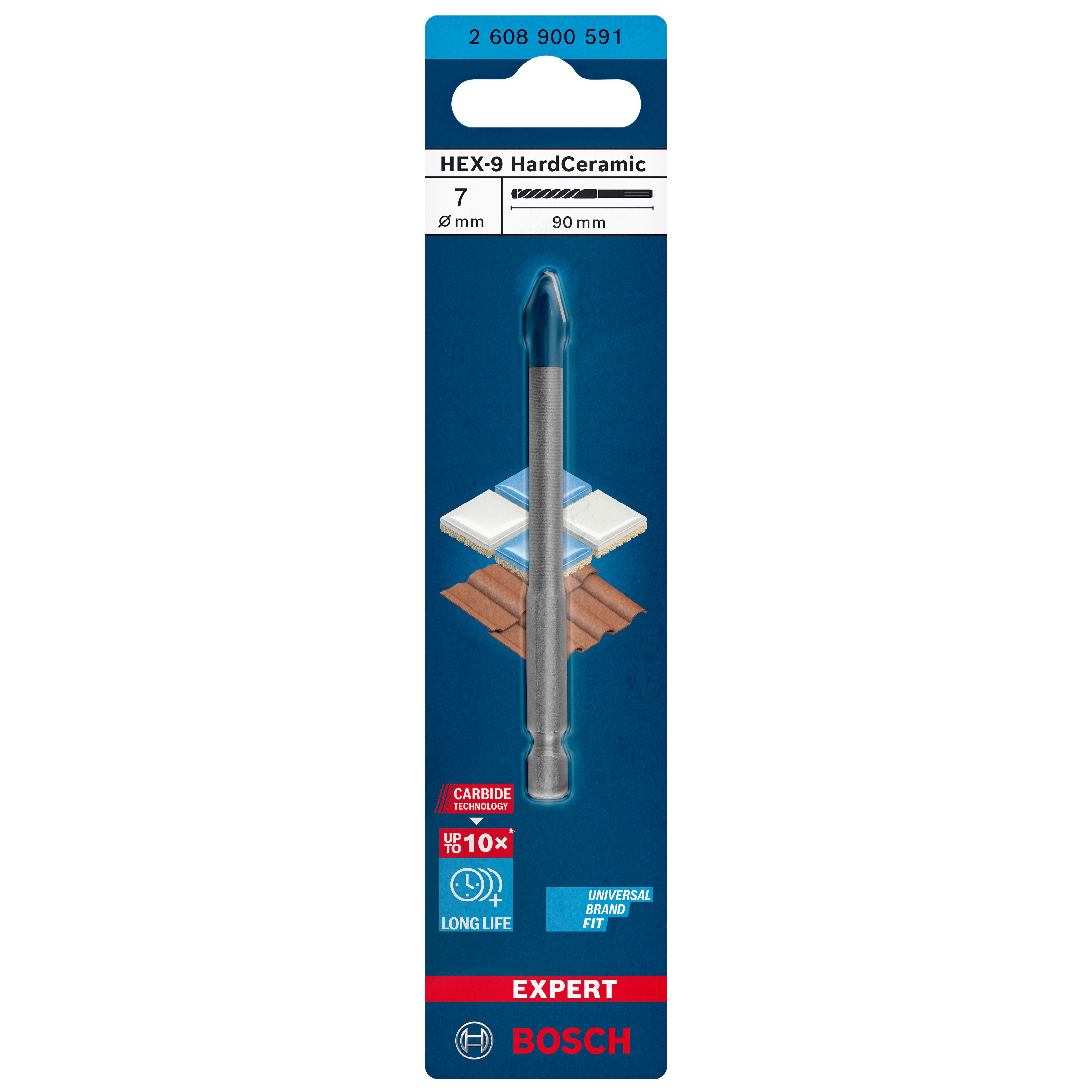 Bosch Professional Tile & glass drill bit (Dia)7mm - 3