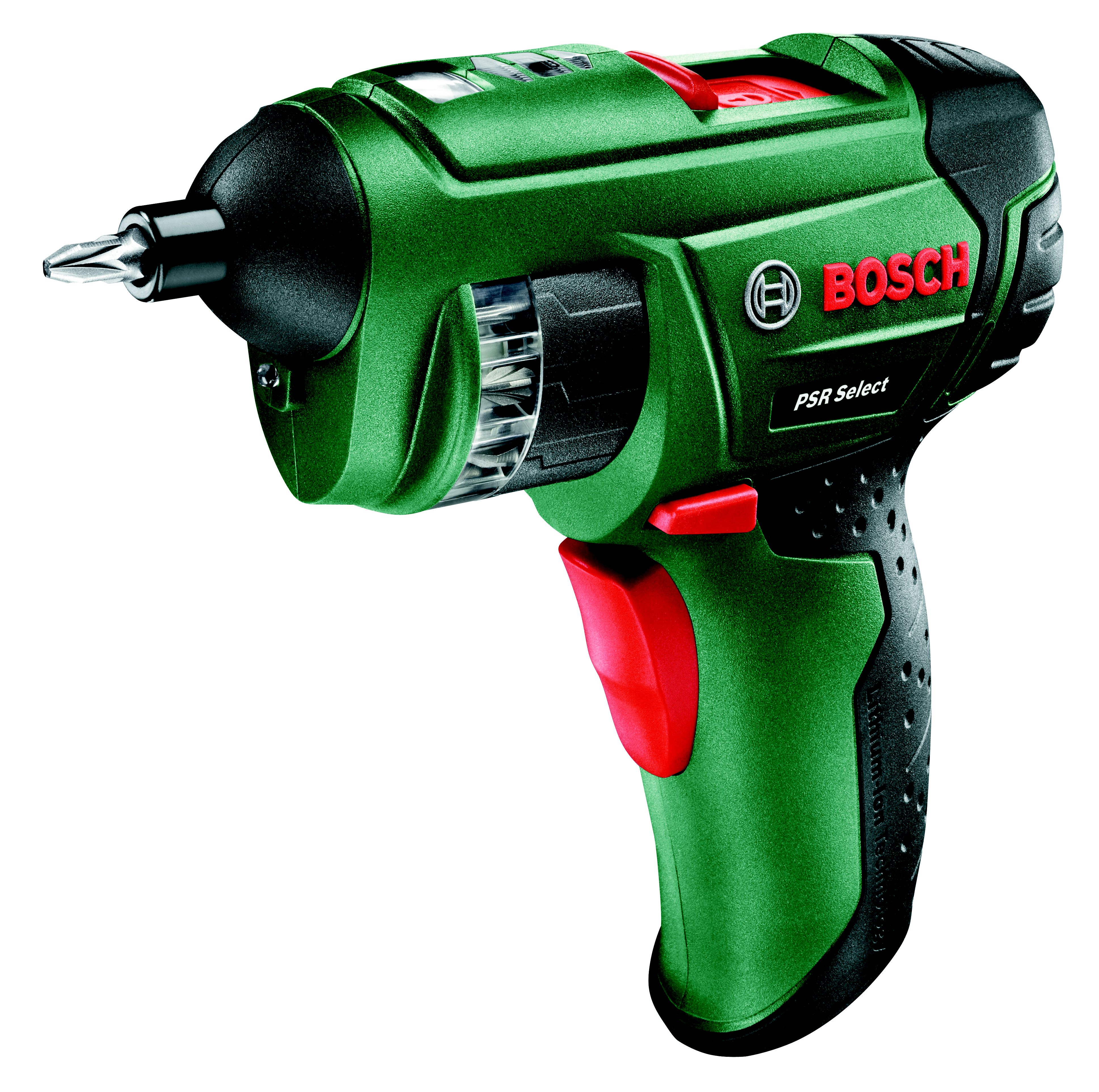 BOSCH IXO V FULL KIT 3.6V 1.5Ah Li-Ion Cordless Screwdriver with Angle and  Off-Set Attachments and 10 Bits