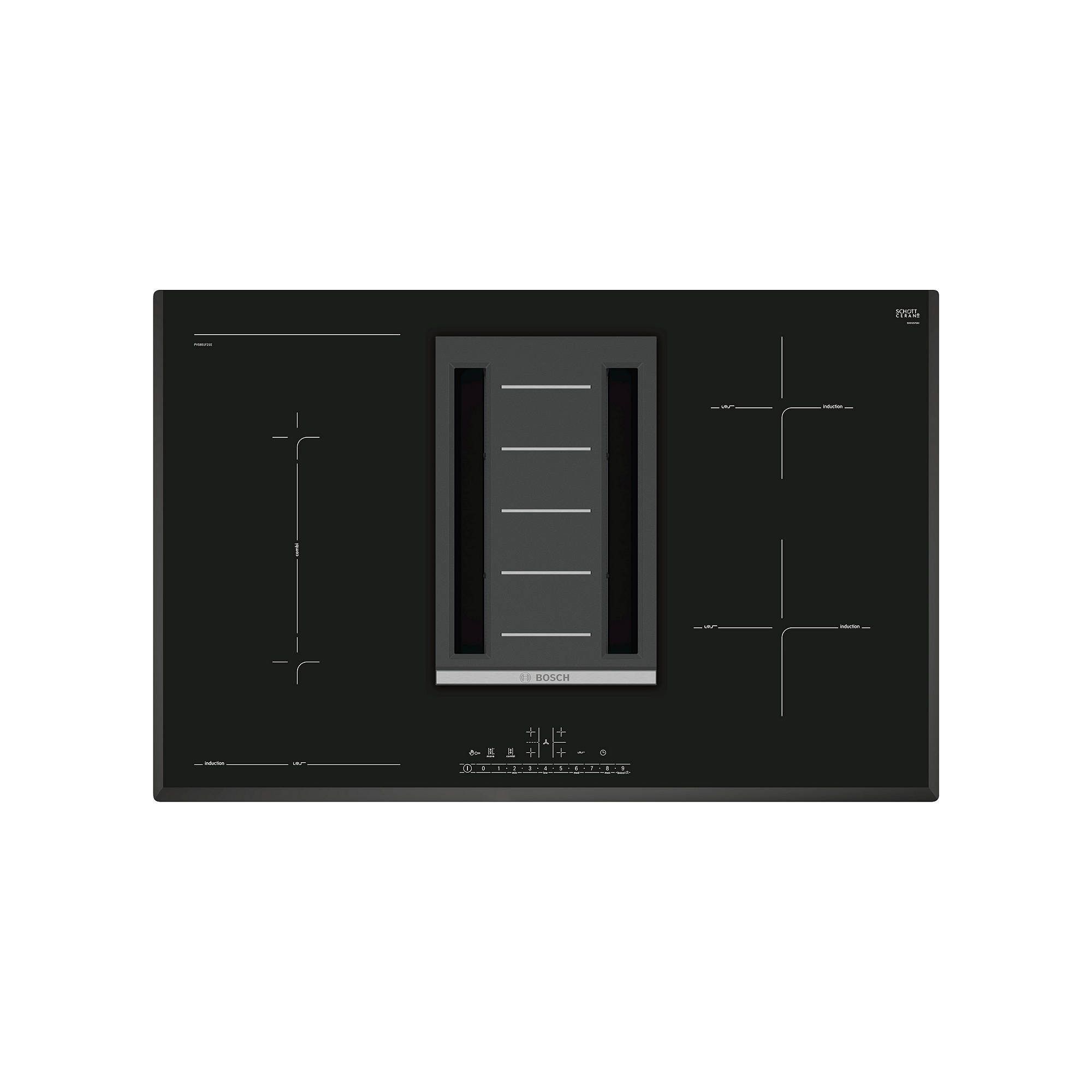 Bosch PVS851F21E (W)80.2cm Induction Hob Black DIY at B&Q