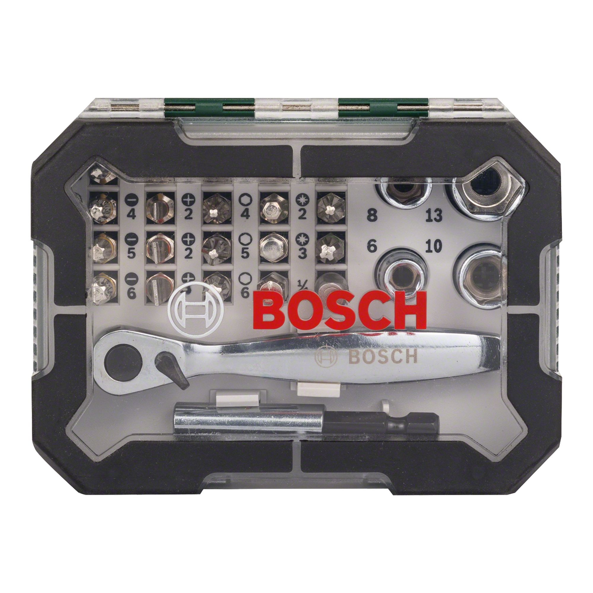 Bosch Ratcheting screwdriver & bit set (26 piece)