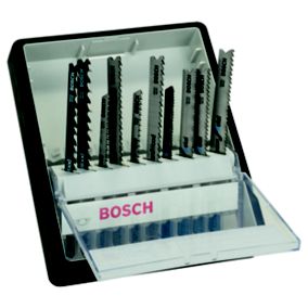 Bosch Robust Line Wood & Metal T-shank 10 piece Jigsaw blade