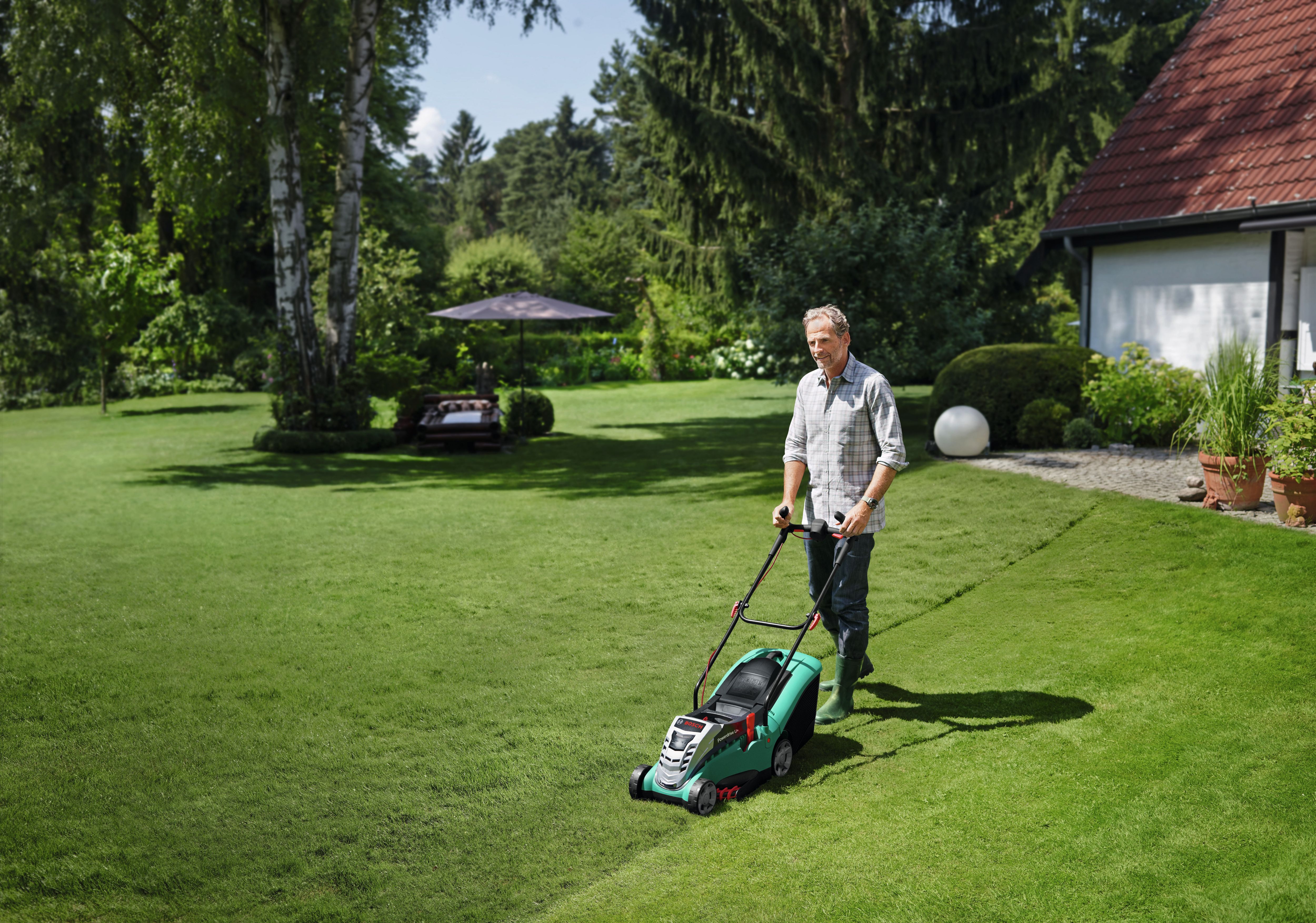 Bosch 320 er lawnmower sale