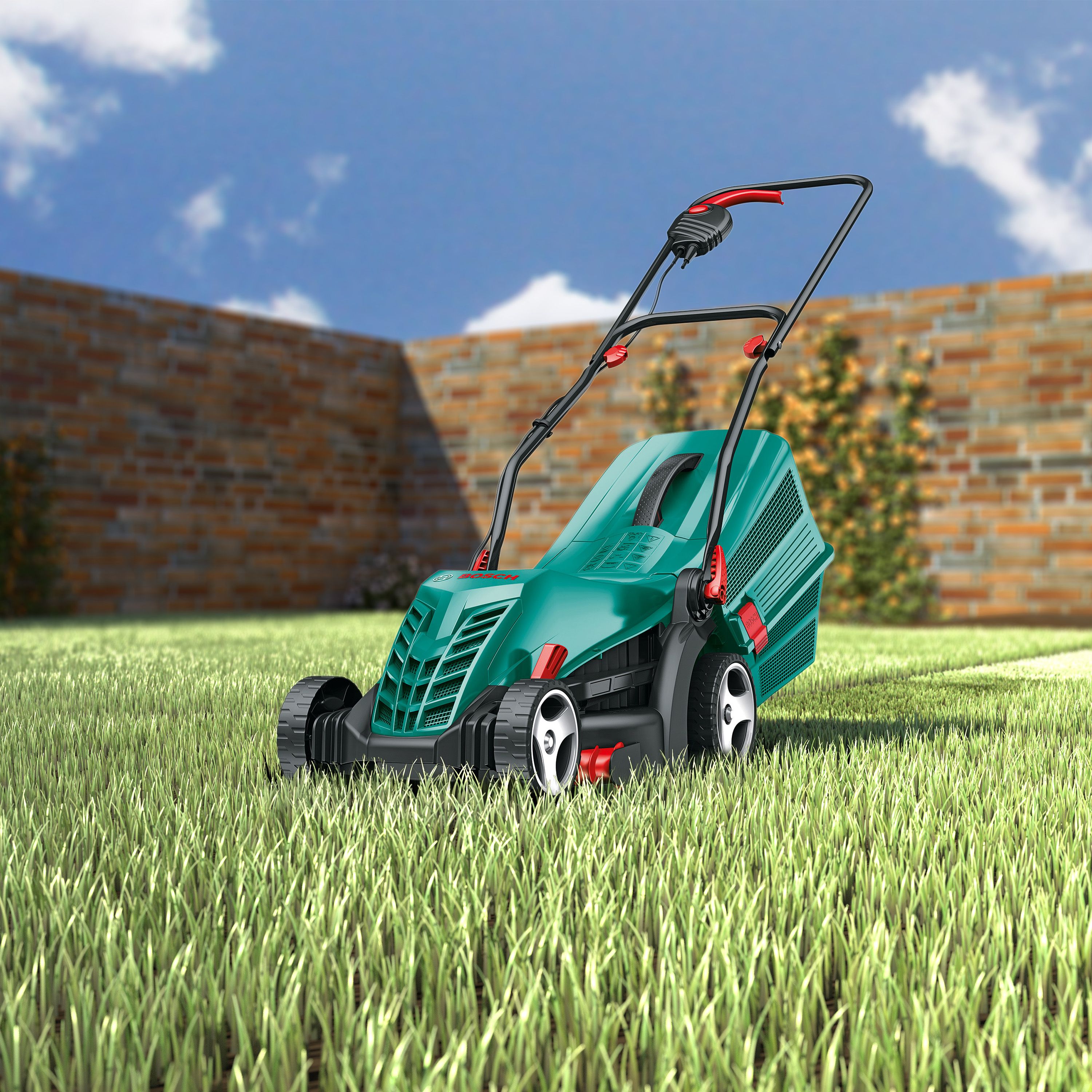 B&q deals lawnmowers electric