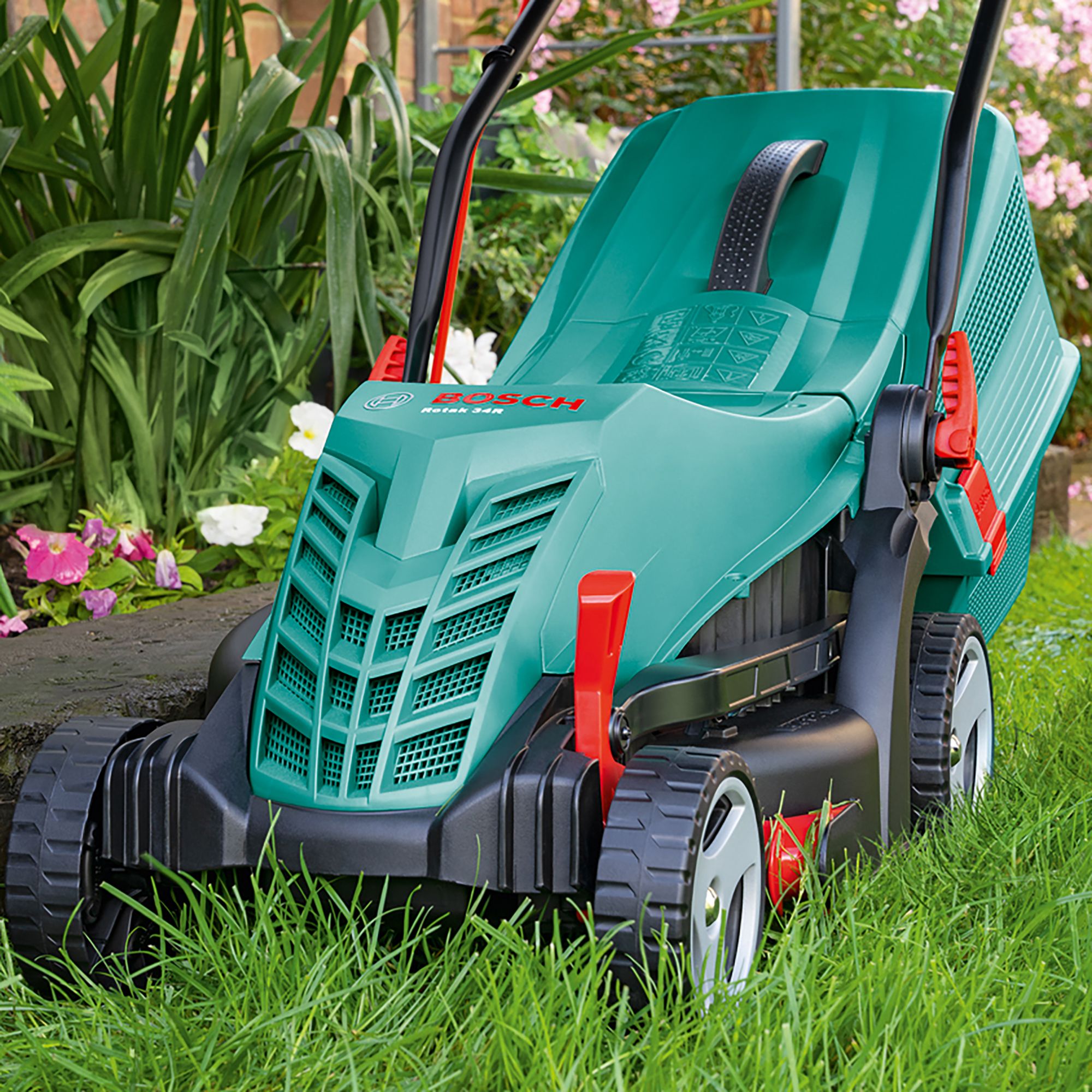 Bosch cordless lawn mower b&q sale