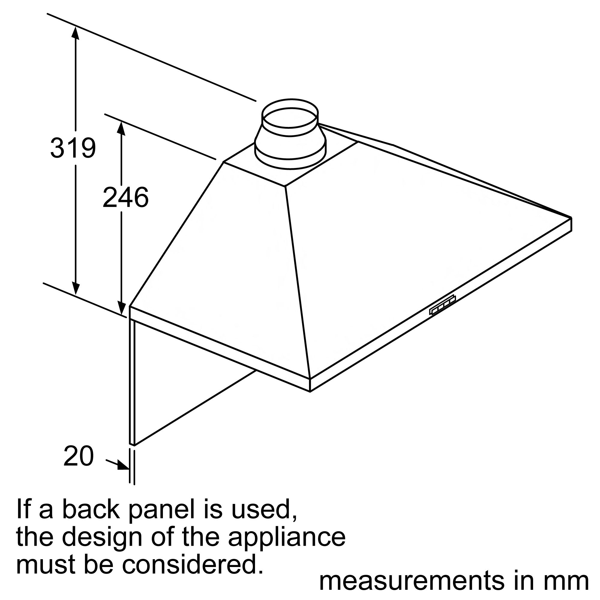 Bosch Serie 2 DWP74BC50B Stainless steel Chimney Cooker hood, (W)75cm
