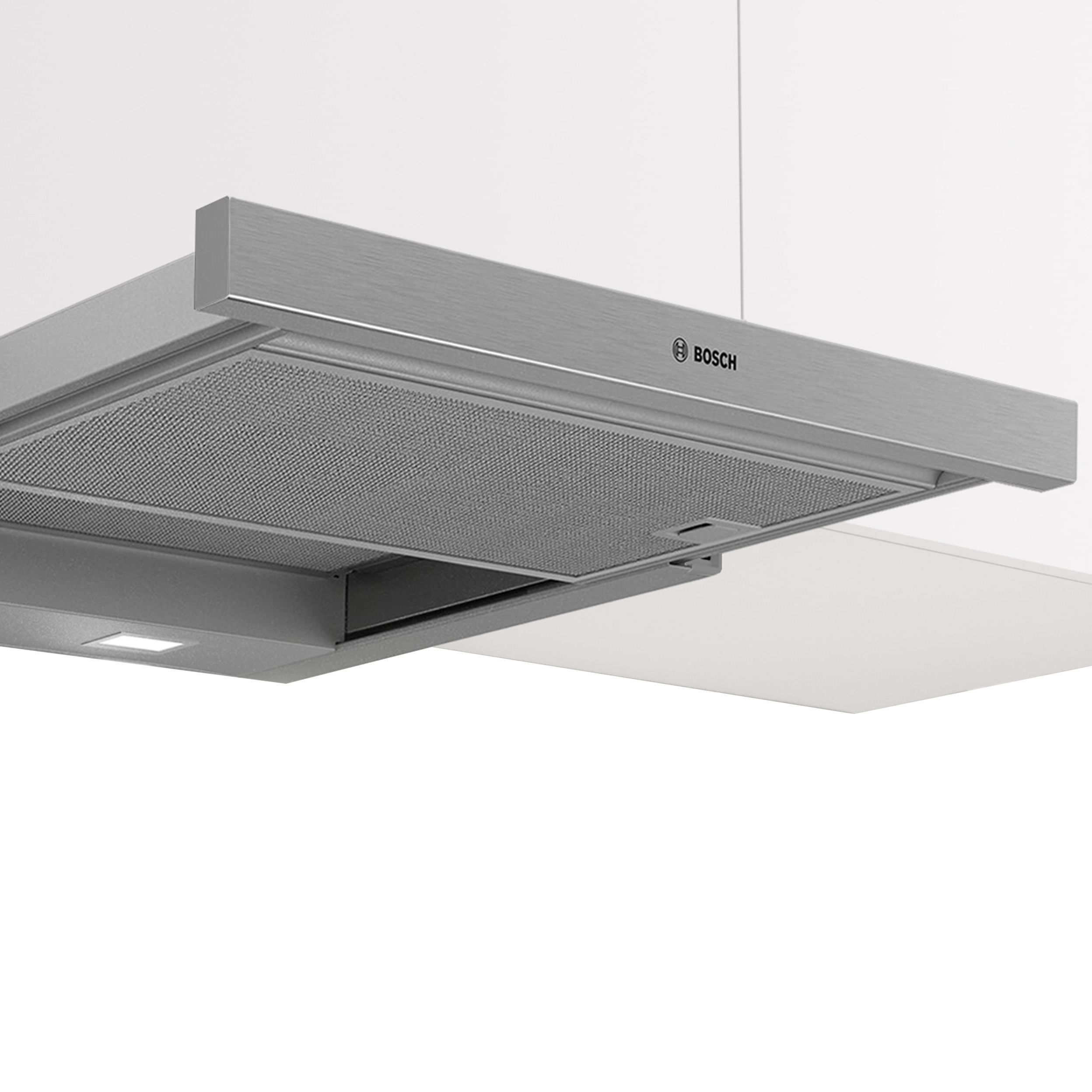 Bosch Series 2 DFM063W56B Metal & plastic Telescopic Cooker hood (W)59.8cm - Silver effect